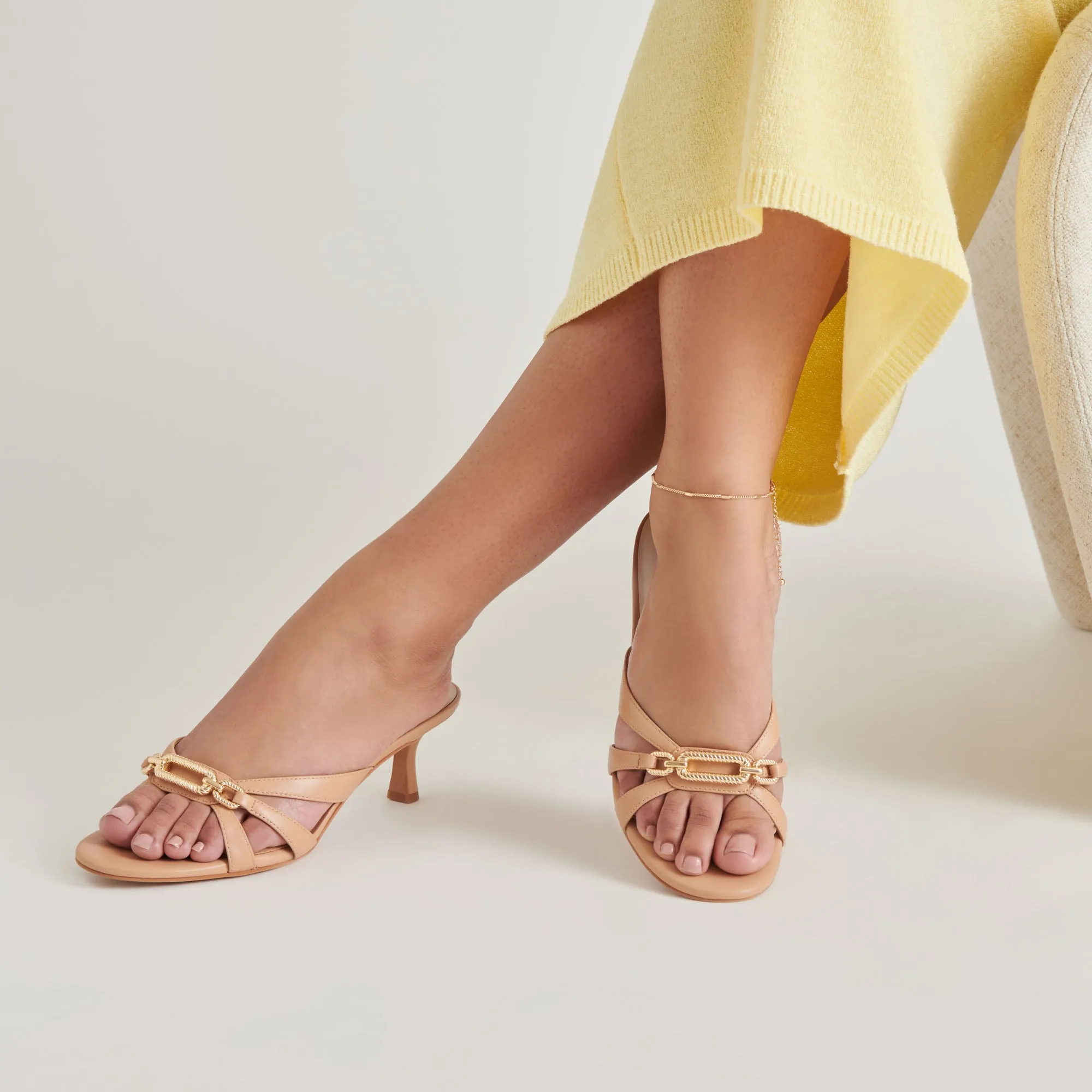 LERAH HEELS CAFE GEPRÄGTES LEDER