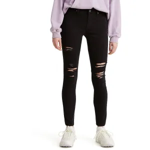 Levi Strauss & Co. Womens 711 Mid-Rise Distressed Skinny Jeans