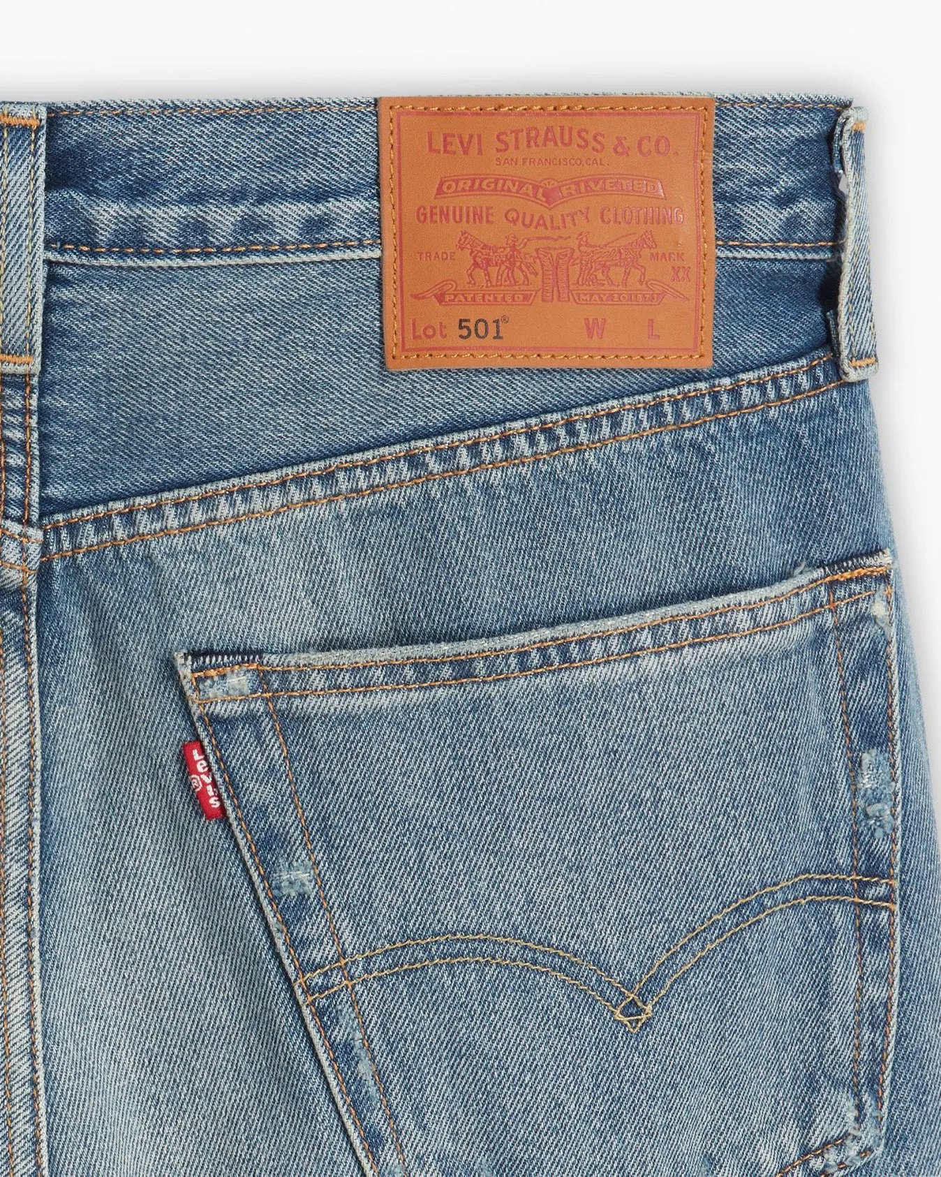 Levi's® 501 Original Regular Fit Herrenjeans - Nebeliger See