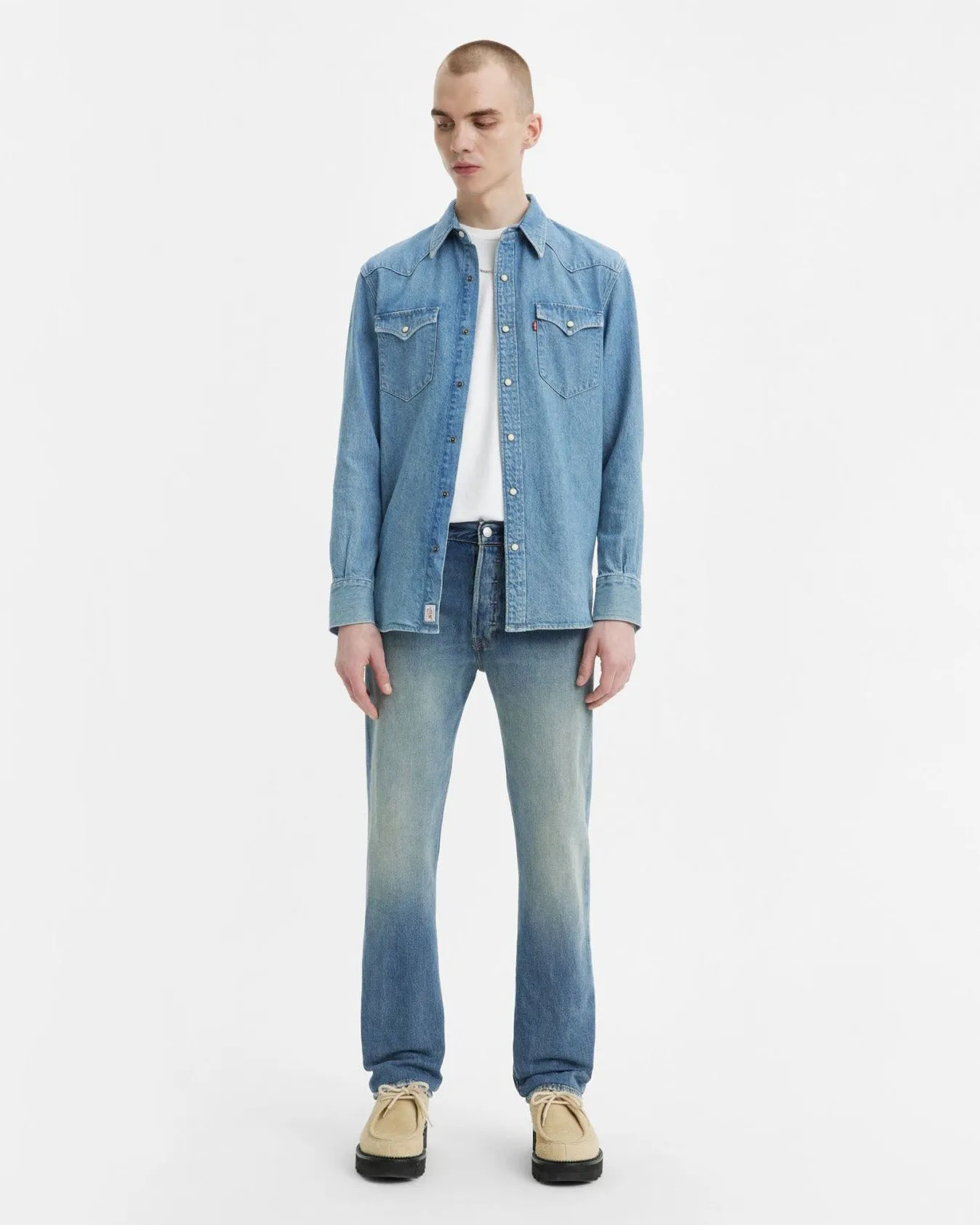 Levi's® 501 Original Regular Fit Herrenjeans - Nebeliger See