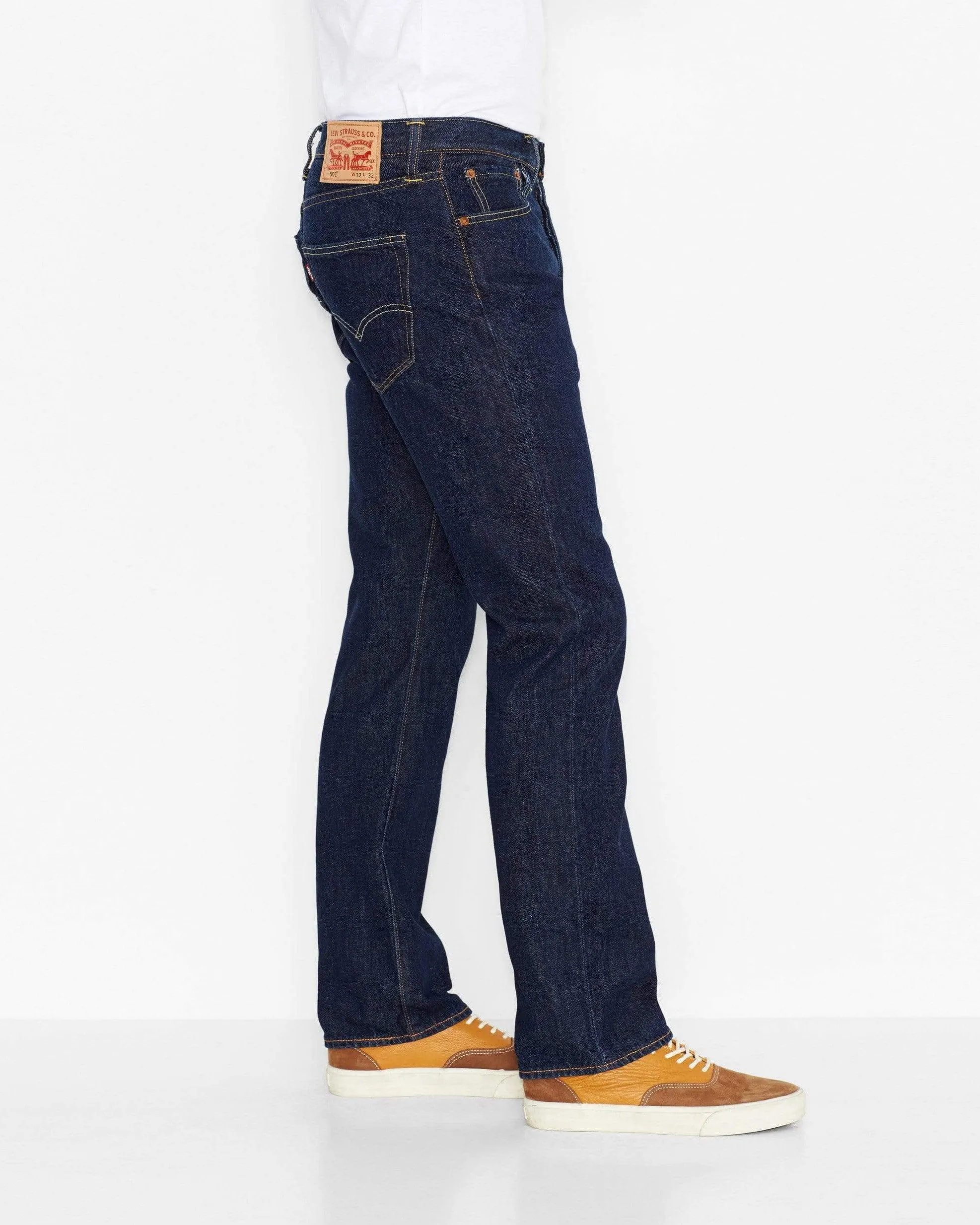 Levi's® 501 Original Regular Fit Herrenjeans - Einwaschblau