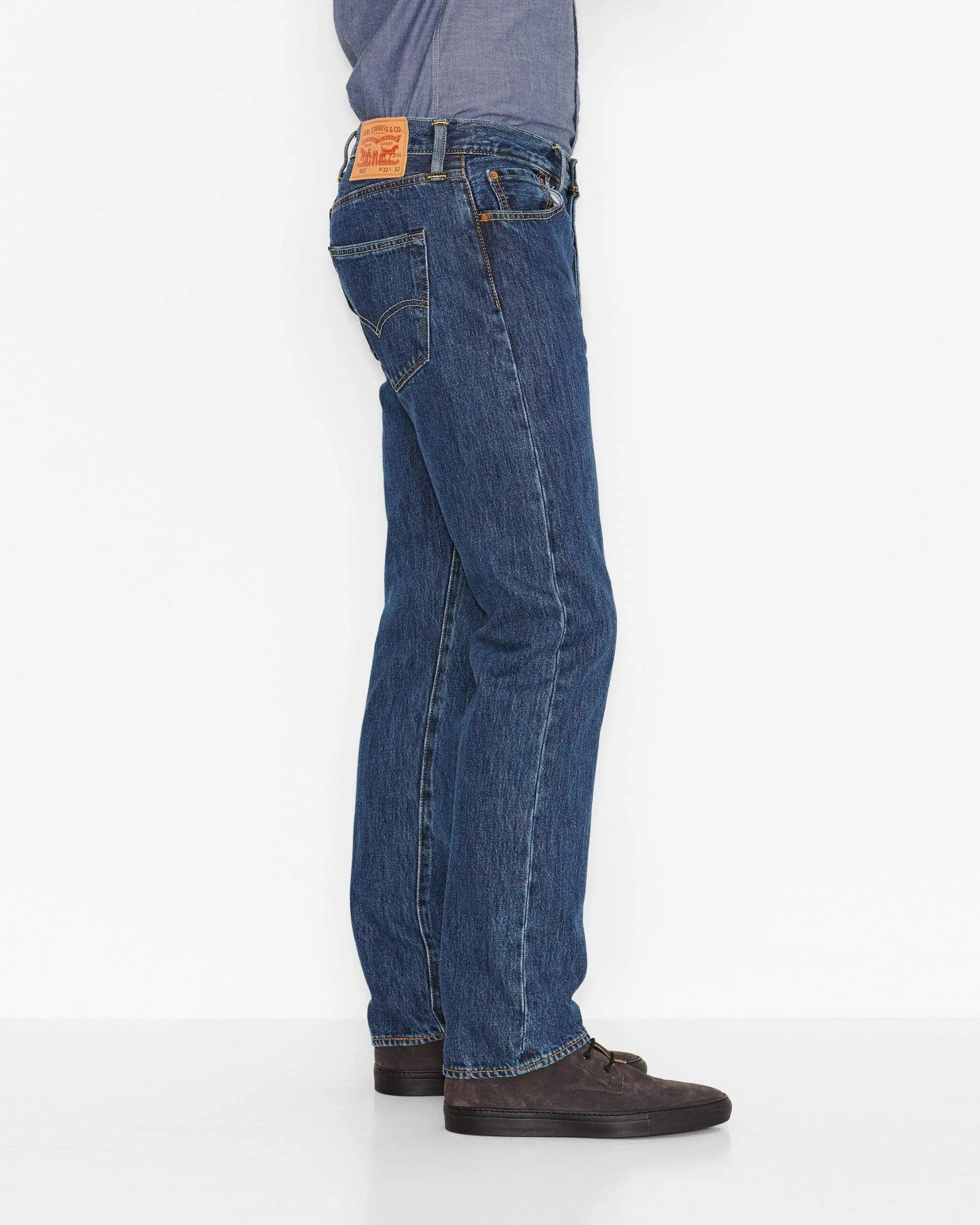 Levi's® 501 Original Regular Fit Herrenjeans - Stonewash Blau