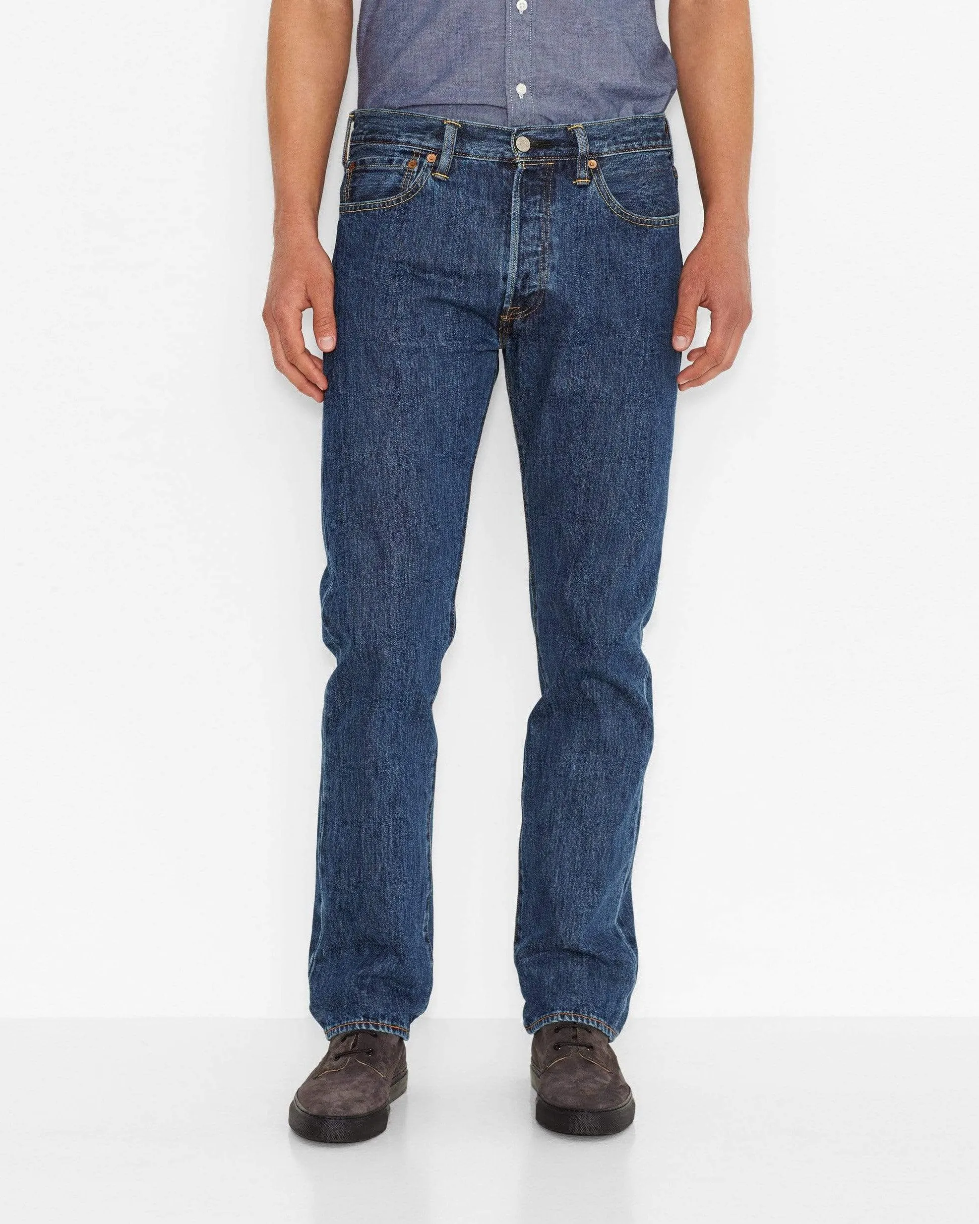 Levi's® 501 Original Regular Fit Herrenjeans - Stonewash Blau