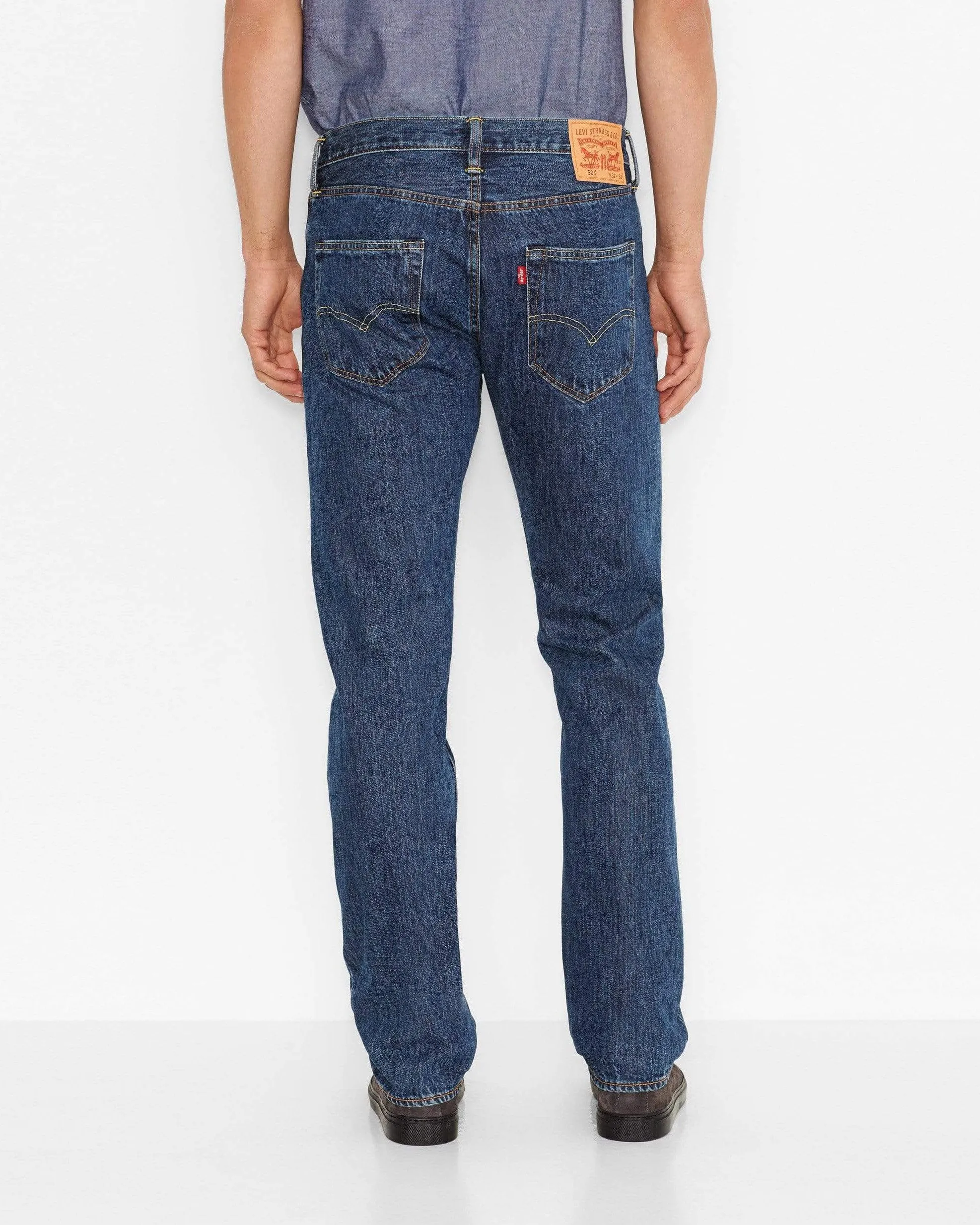Levi's® 501 Original Regular Fit Herrenjeans - Stonewash Blau