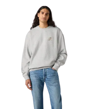 Levi's Kleidung Entspanntes Grafik-Sweatshirt in Heather Grey