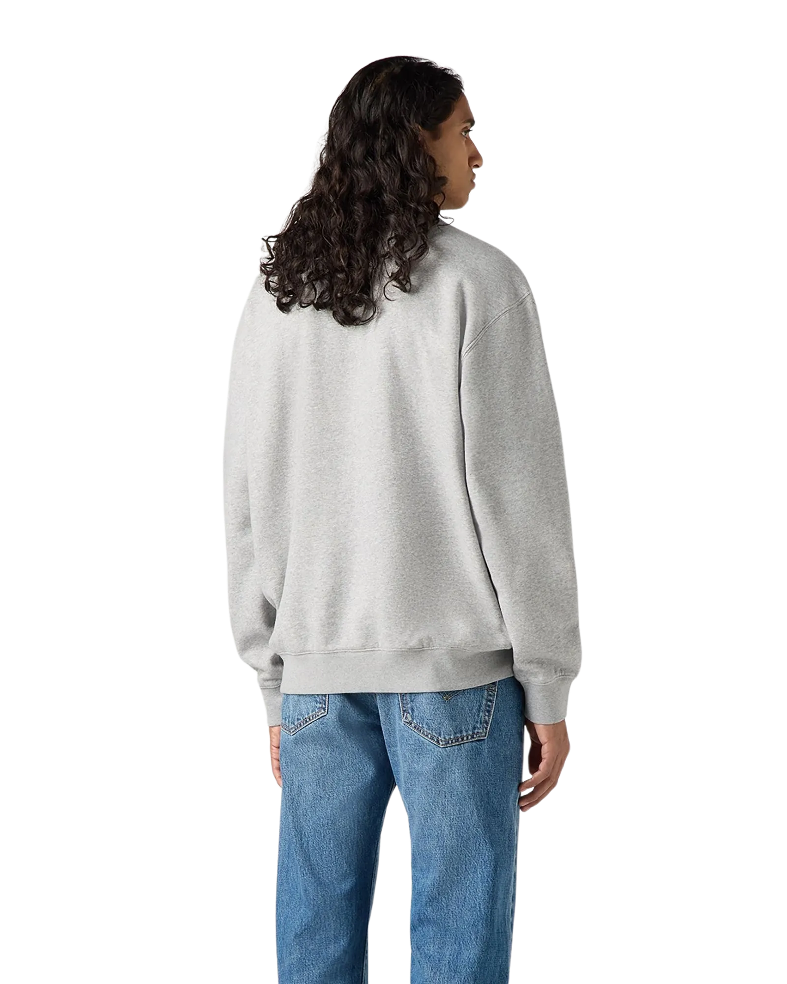 Levi's Kleidung Entspanntes Grafik-Sweatshirt in Heather Grey