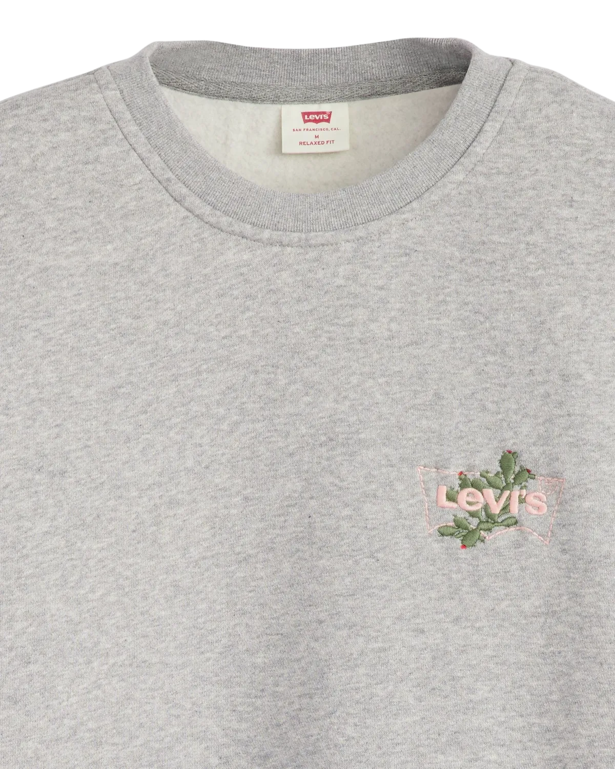 Levi's Kleidung Entspanntes Grafik-Sweatshirt in Heather Grey