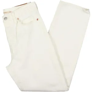 Levi's Damen Baumwoll-High-Waist-Jeans mit geradem Bein