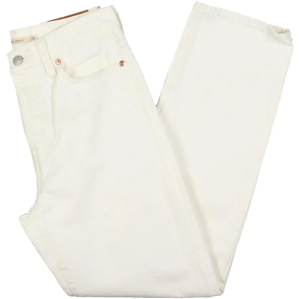 Levi's Damen Baumwoll-High-Waist-Jeans mit geradem Bein