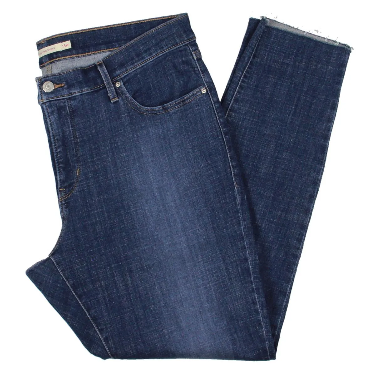 Levi's Damen Plus Skinny Jeans mit ausgefranstem Saum