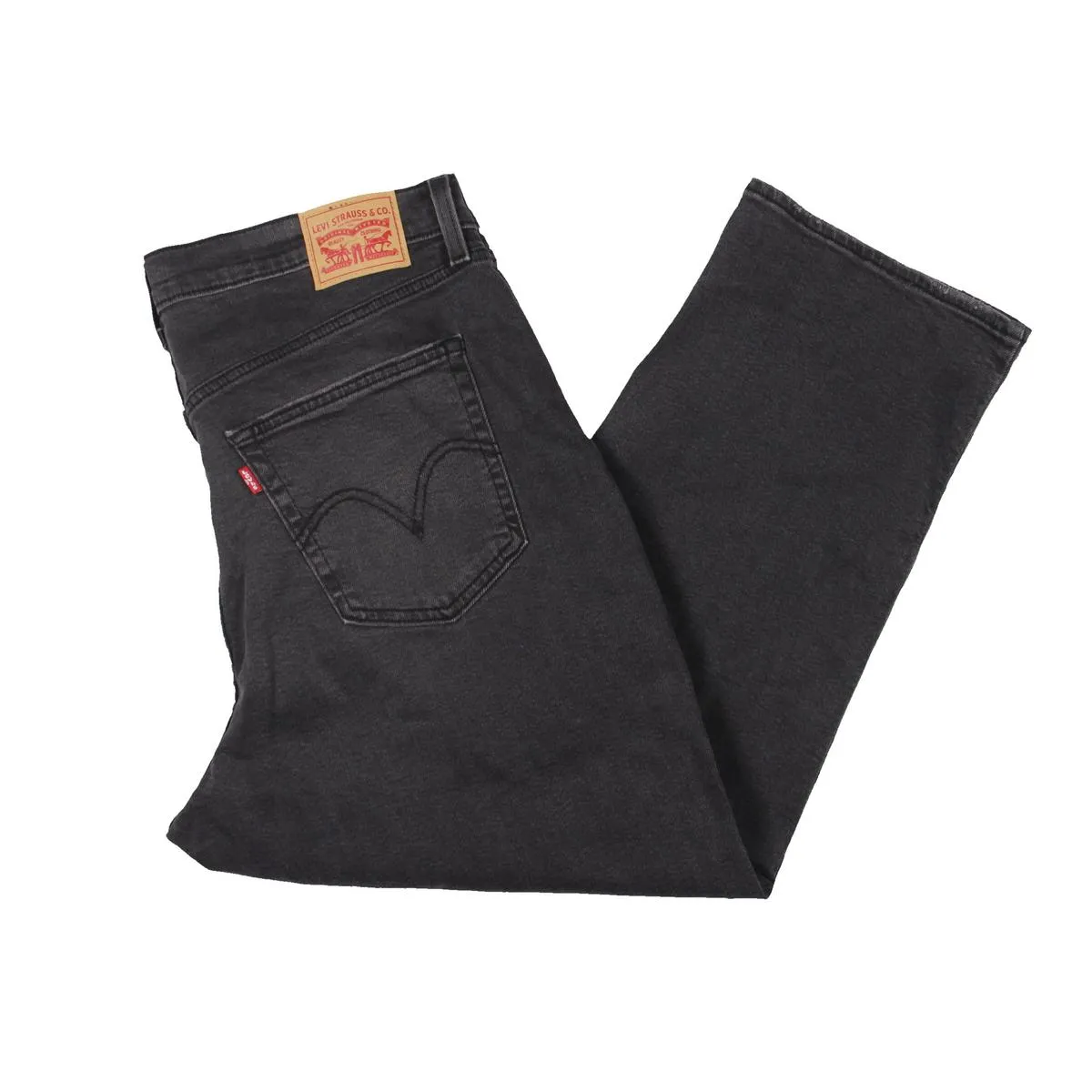 Levi's Damen Plus Wedgie Used Look Dunkelblaue Straight-Leg Jeans