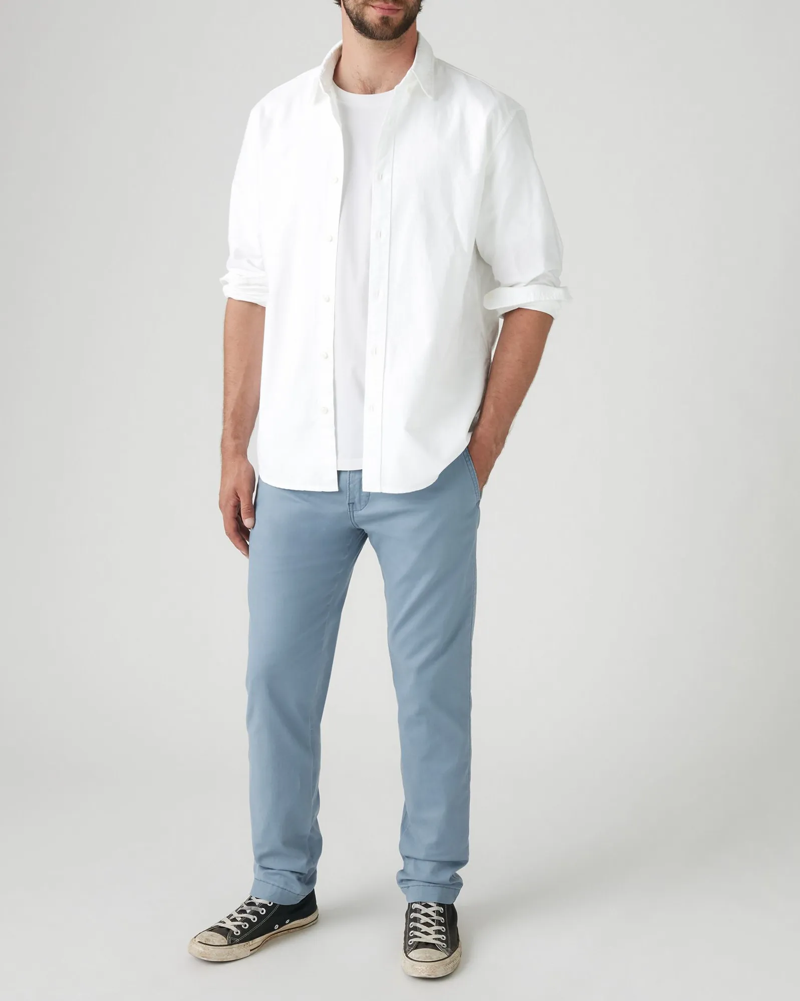 Levi's® XX Chino Standard II Regular Tapered Leinen-Mix Chinos - Dampfblau