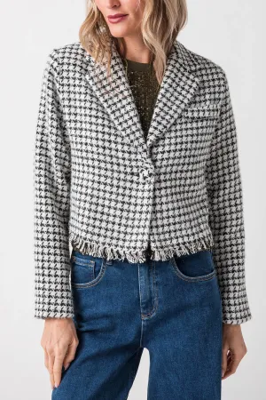 Lili Sidonio Check Gewebte Jacke