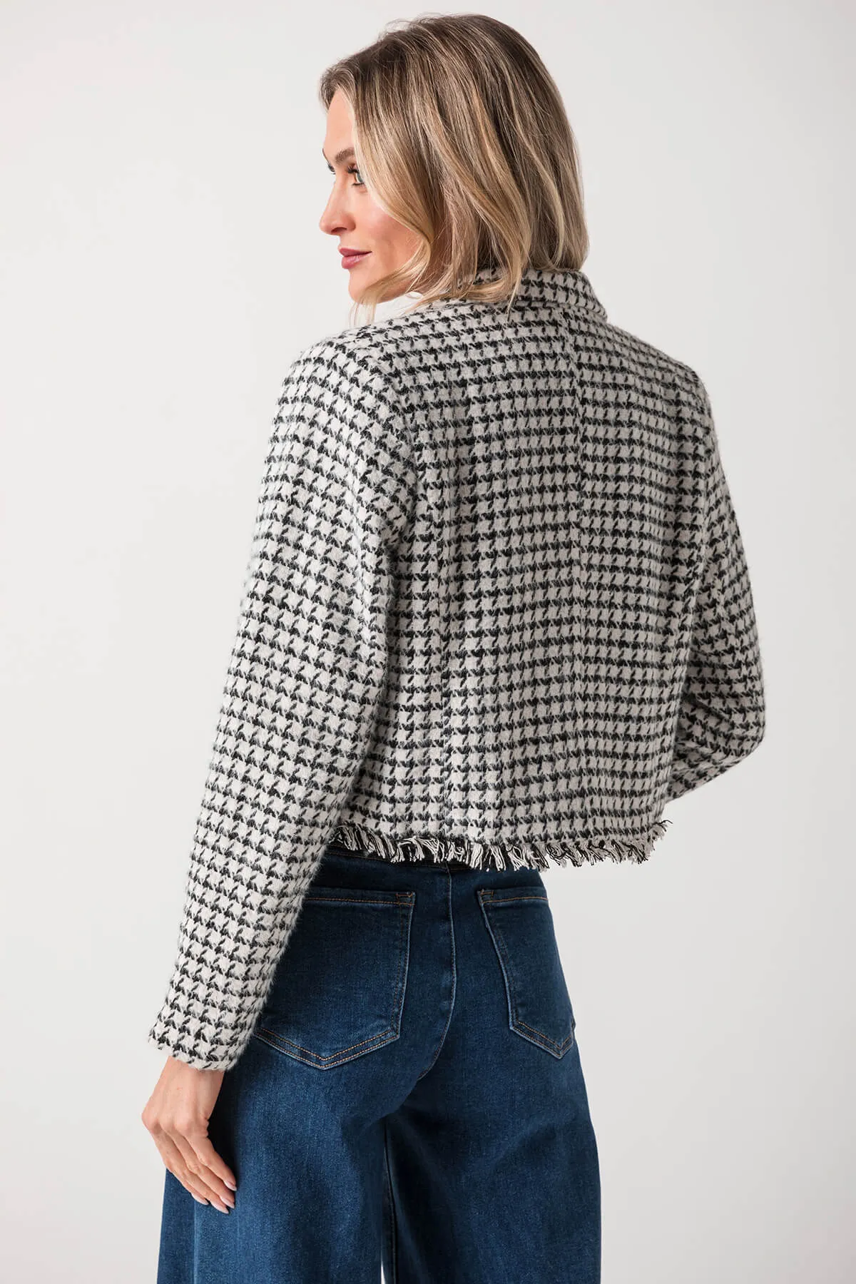 Lili Sidonio Check Gewebte Jacke