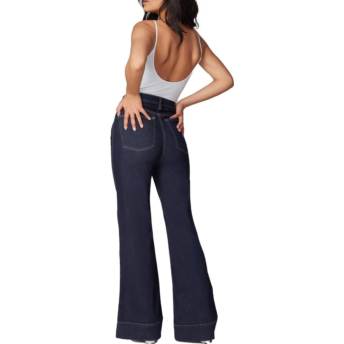 Lola Damen Stevie Pocket Denim Schlagjeans