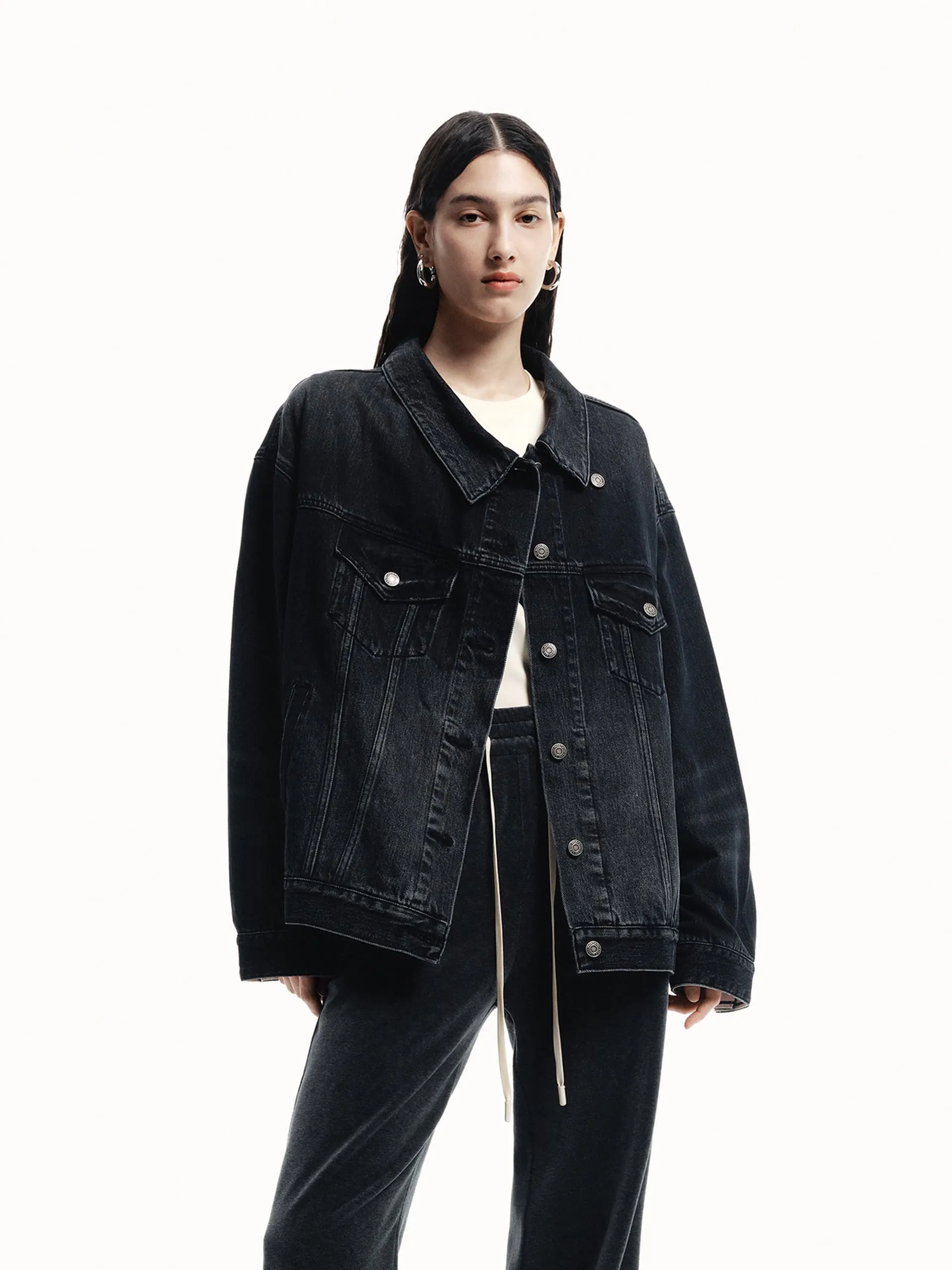 Loose Denim Jacke
