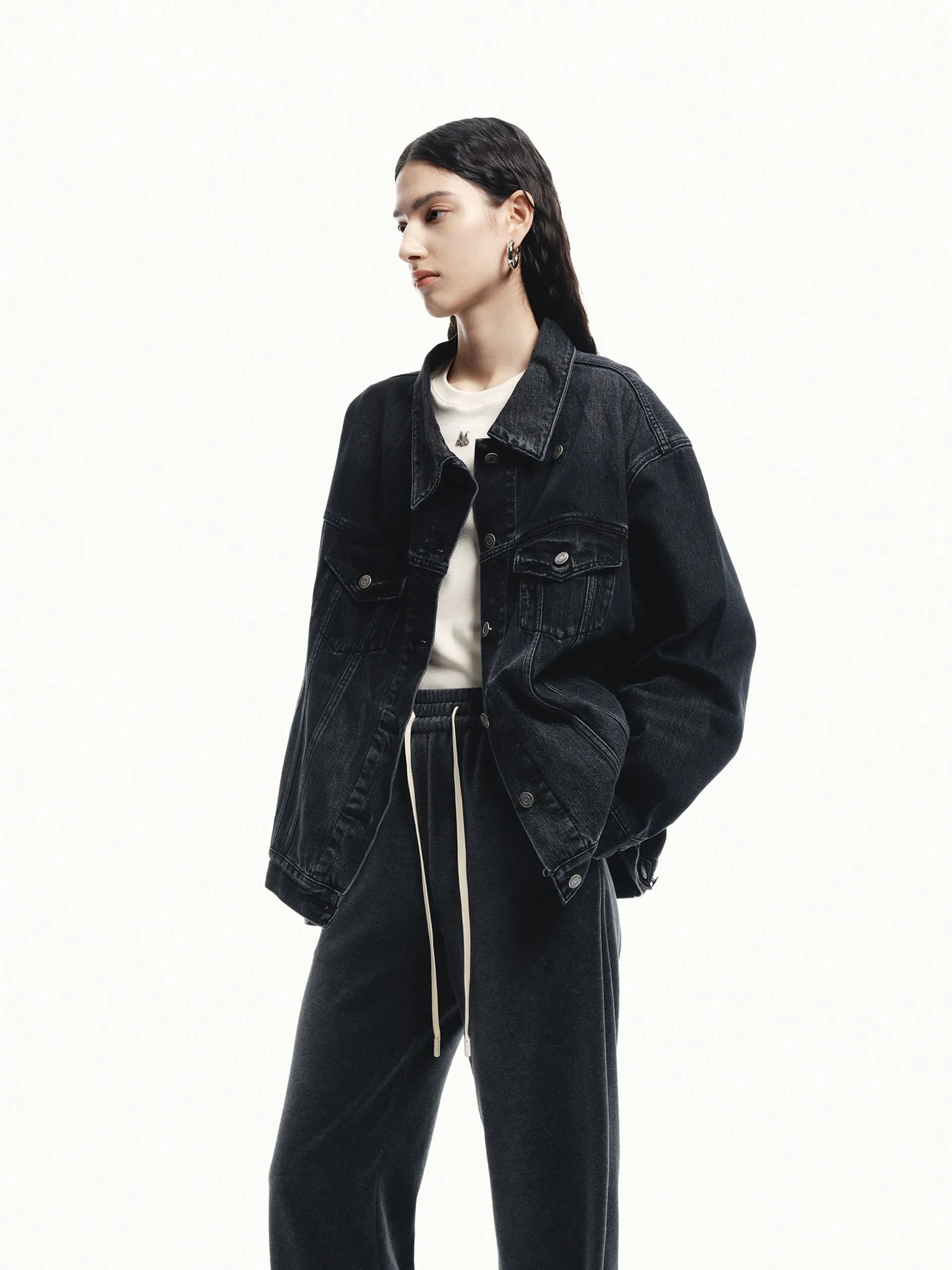 Loose Denim Jacke