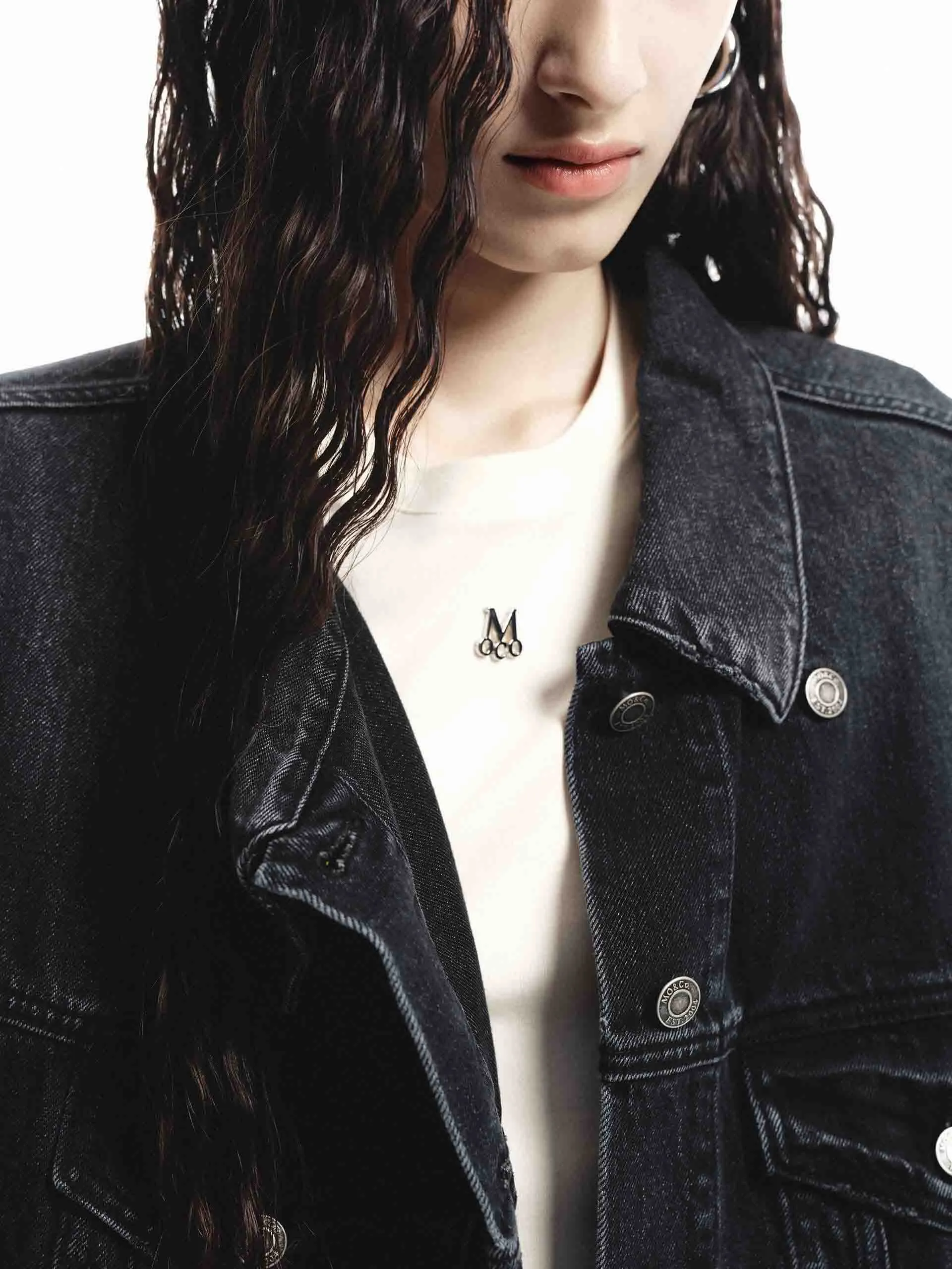 Loose Denim Jacke