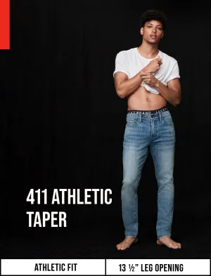 Lucky Brand Herren 411 Athletic Taper Coolmax Stretch Jeans