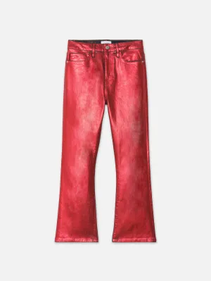 Lunar New Year Crop Mini Boot -- Rot verchromt