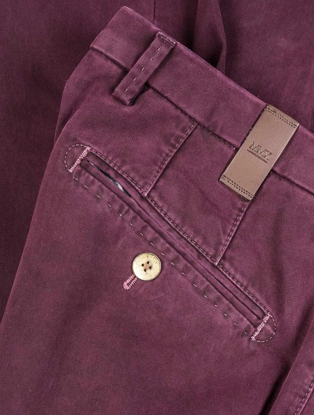 Lupus | Weinefarbene Baumwollhose Sand