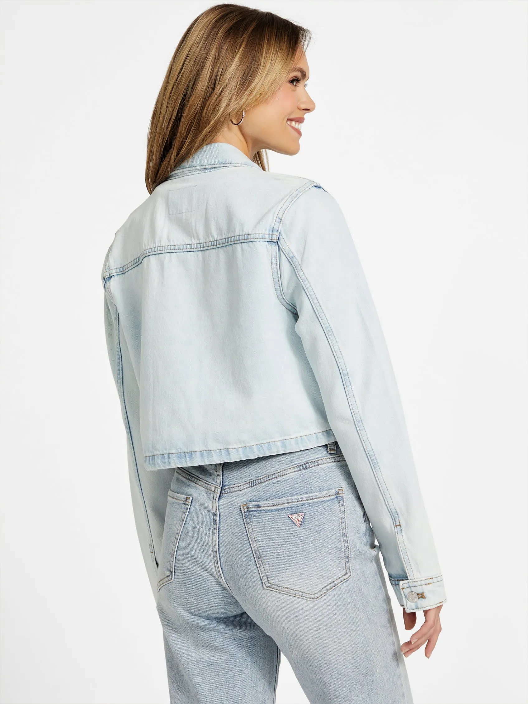 Lyra Cropped Denim Jacke