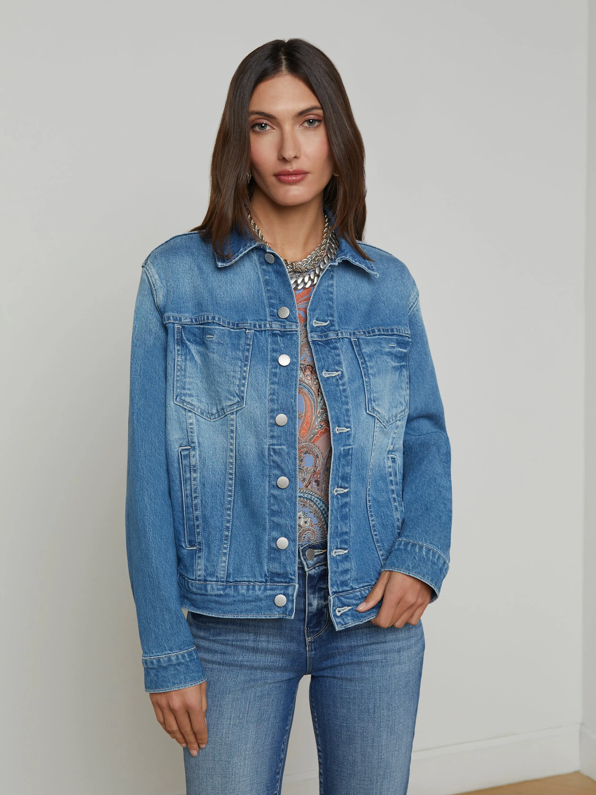 Mack Übergroße Denimjacke