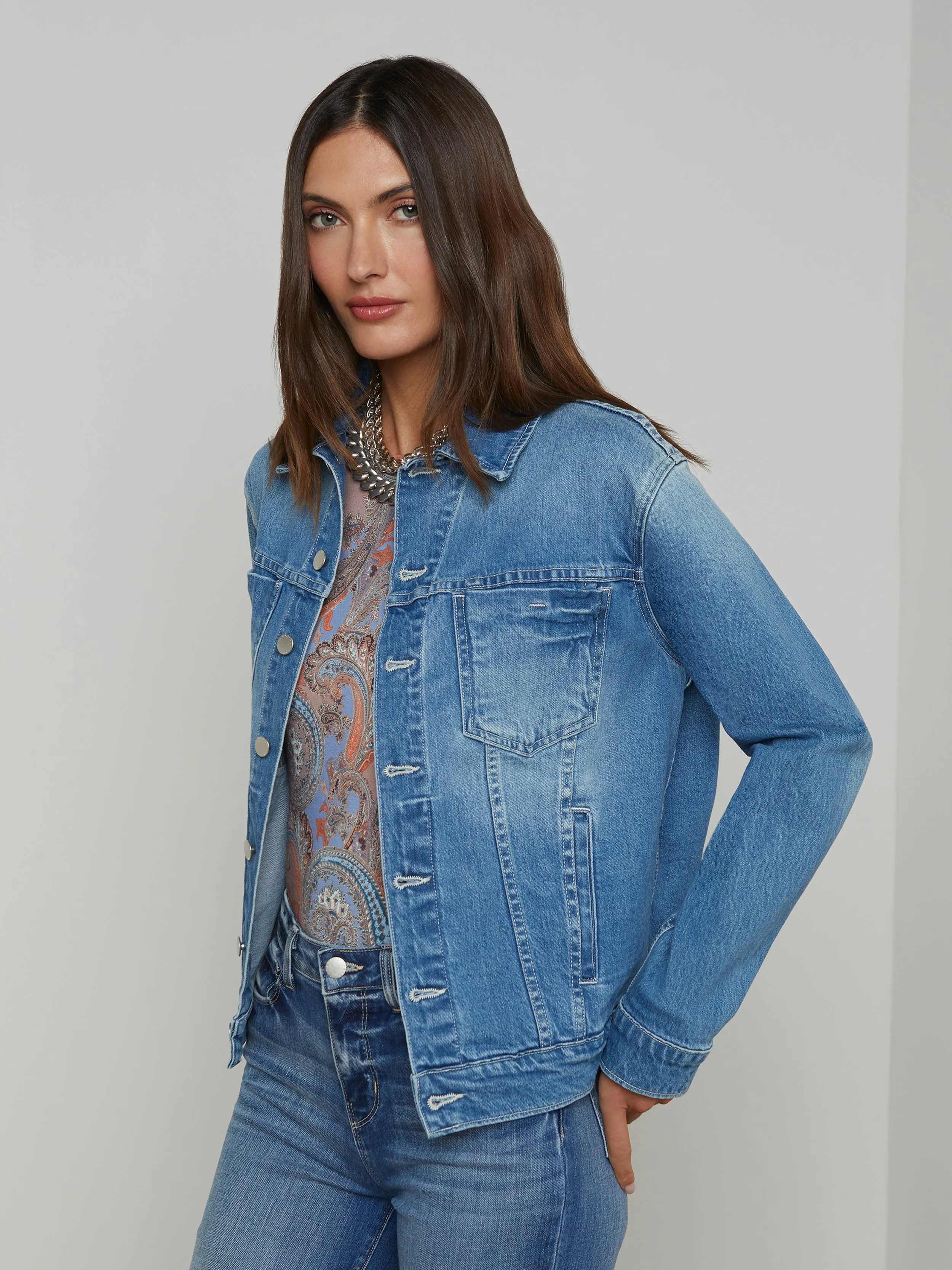 Mack Übergroße Denimjacke