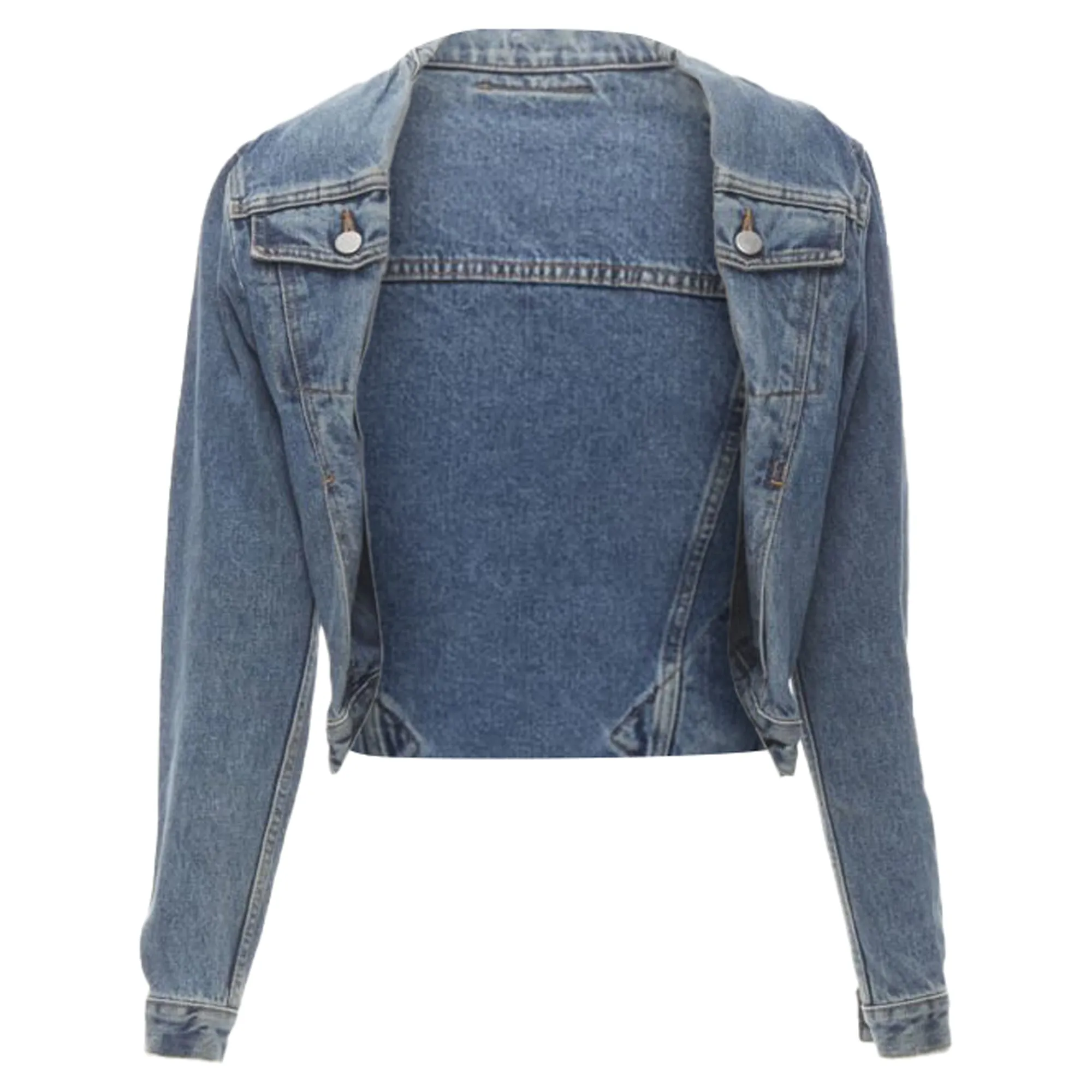 Maison Margiela ikonische Denim-Jacke mit gekniffenem Kragen