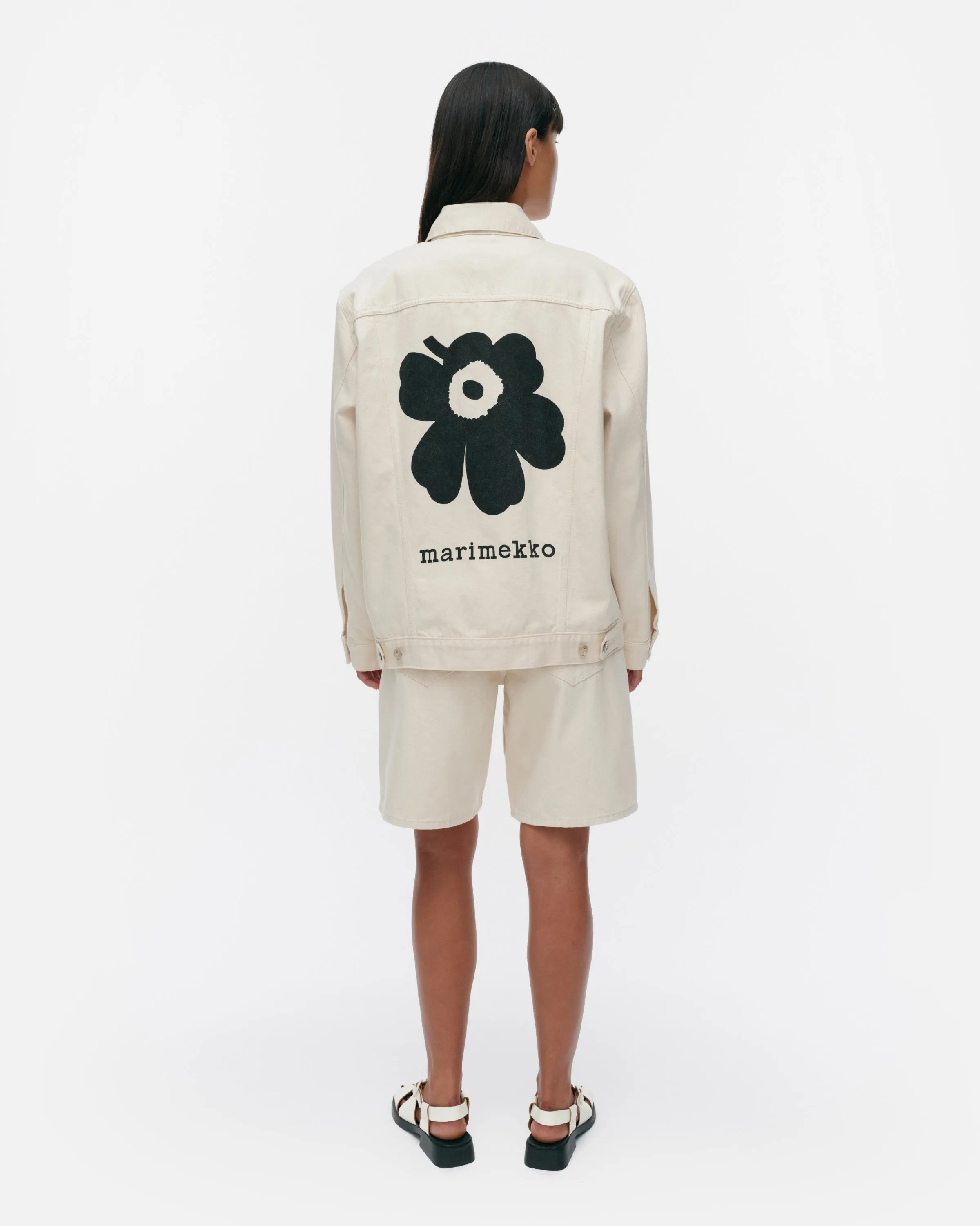 Maridenim Murros Unikko Platzierung Denim Jacke 68cm Kleidung_Marimekko