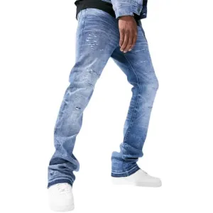 Martin Stacked Desperado Denim Jeans in Echtem Blau