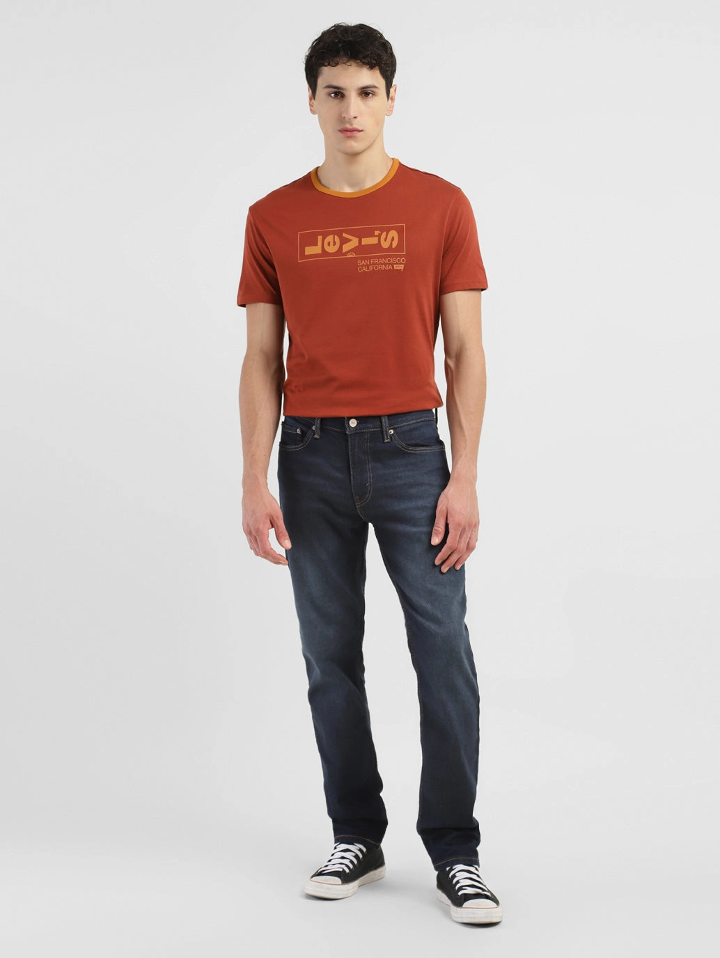 Herren 511 Blaue Slim Fit Jeans mit mittlerer Taillenhöhe