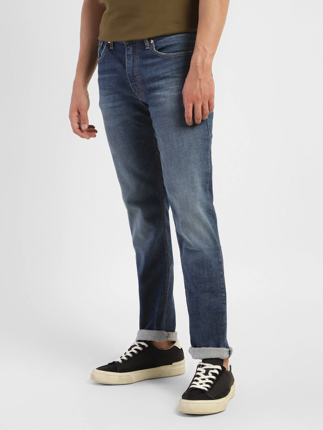 Men's 511 Blue Slim Fit Mid Rise Jeans