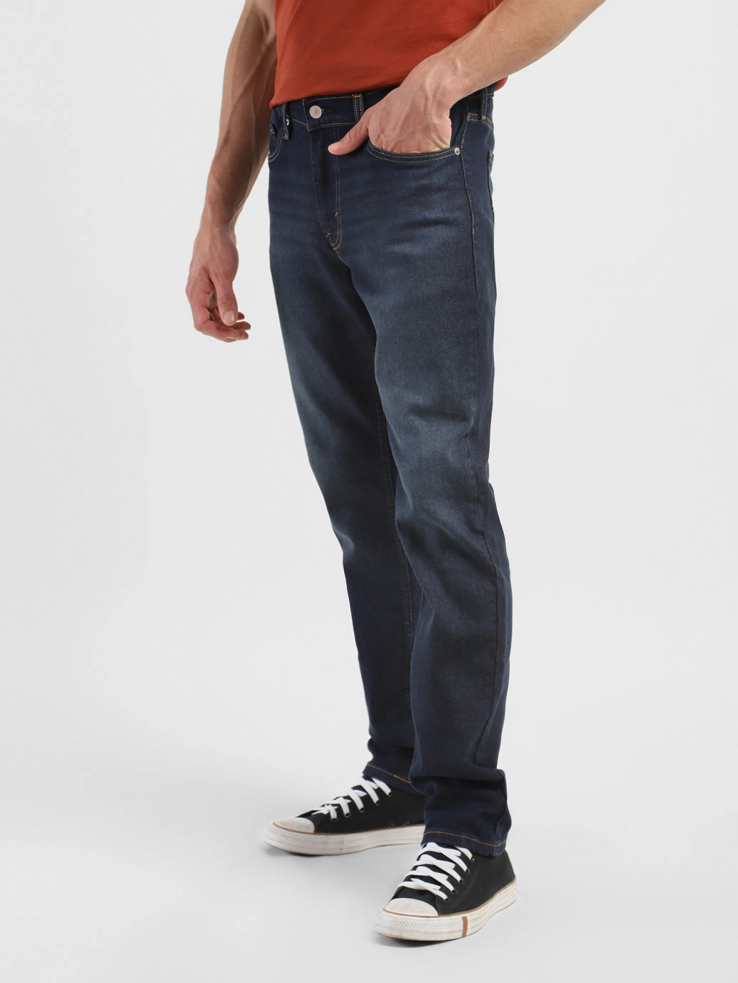 Herren 511 Blaue Slim Fit Jeans mit mittlerer Taillenhöhe