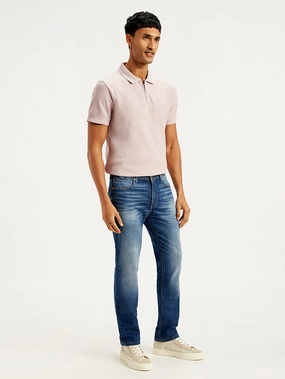 Men's 511 Blue Slim Fit Mid Rise Jeans