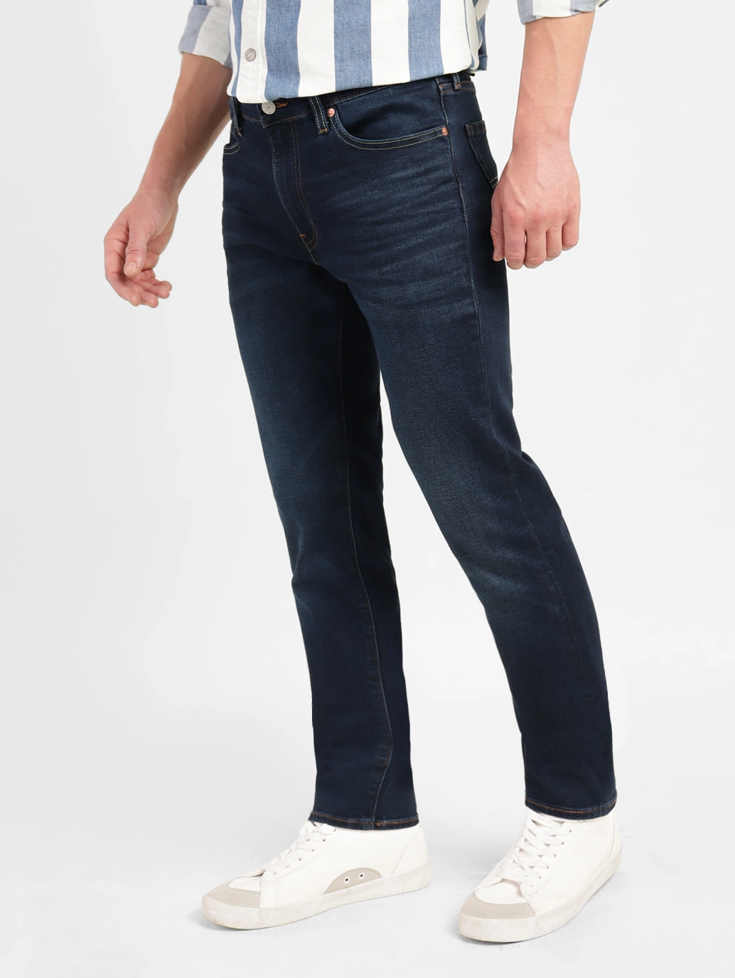 Men's 511 Blue Slim Fit Mid Rise Jeans