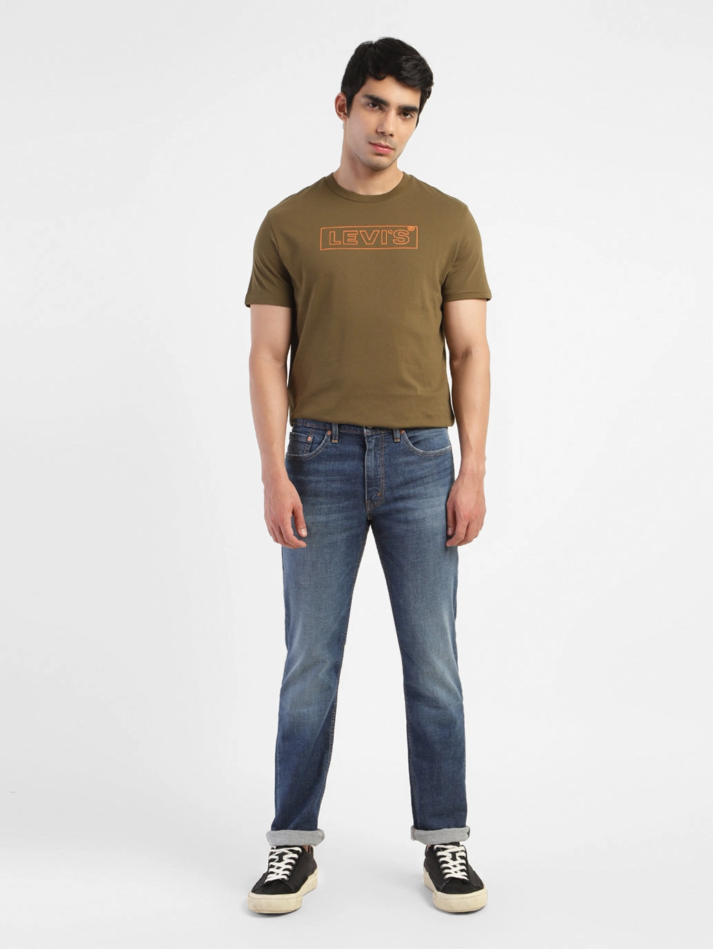 Men's 511 Blue Slim Fit Mid Rise Jeans