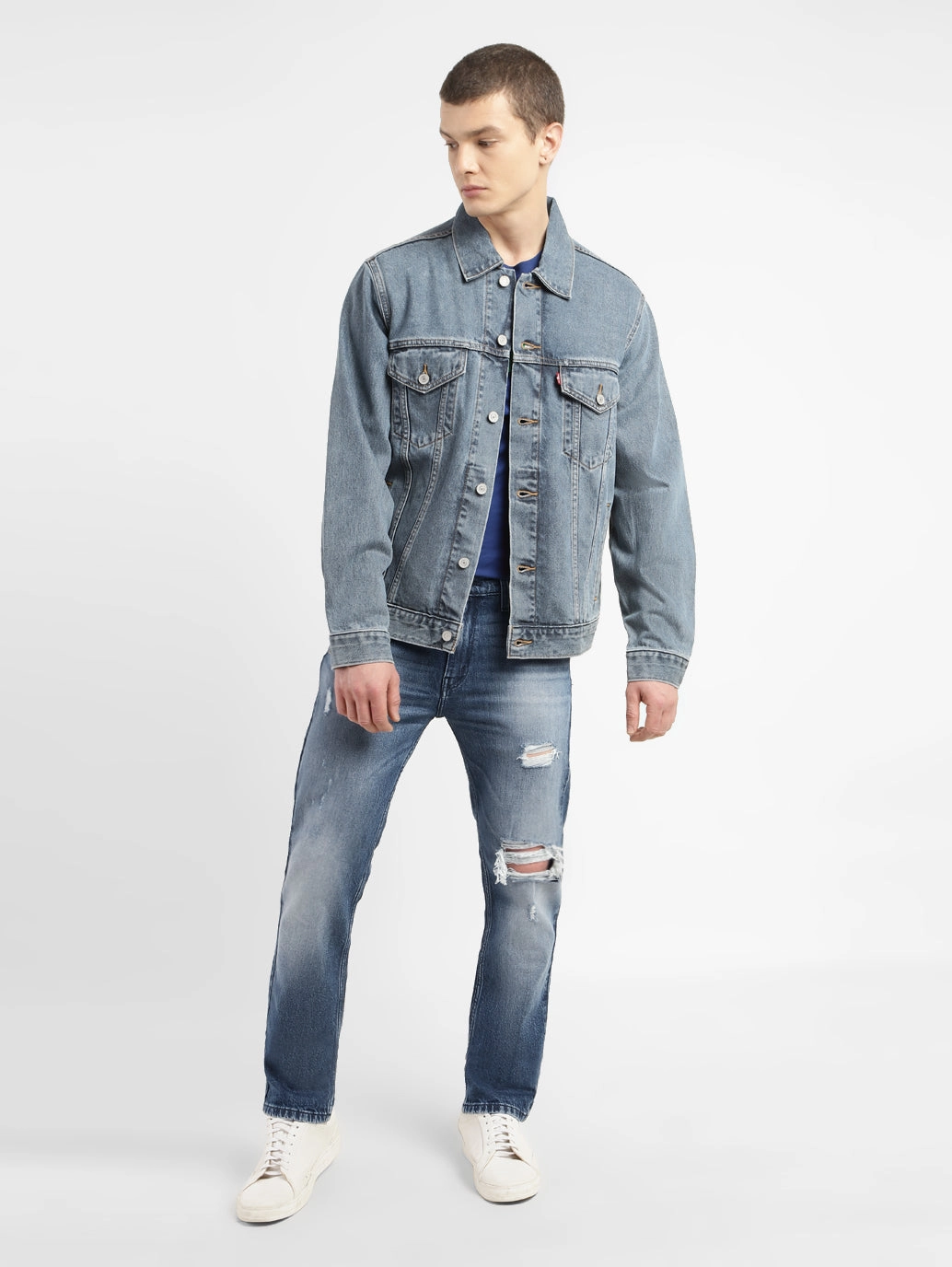 Men's 511 Blue Slim Fit Mid Rise Jeans