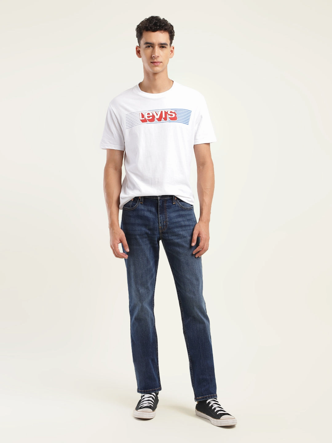 Herren 511 Blaue Slim Fit Jeans mit mittlerer Taillenhöhe