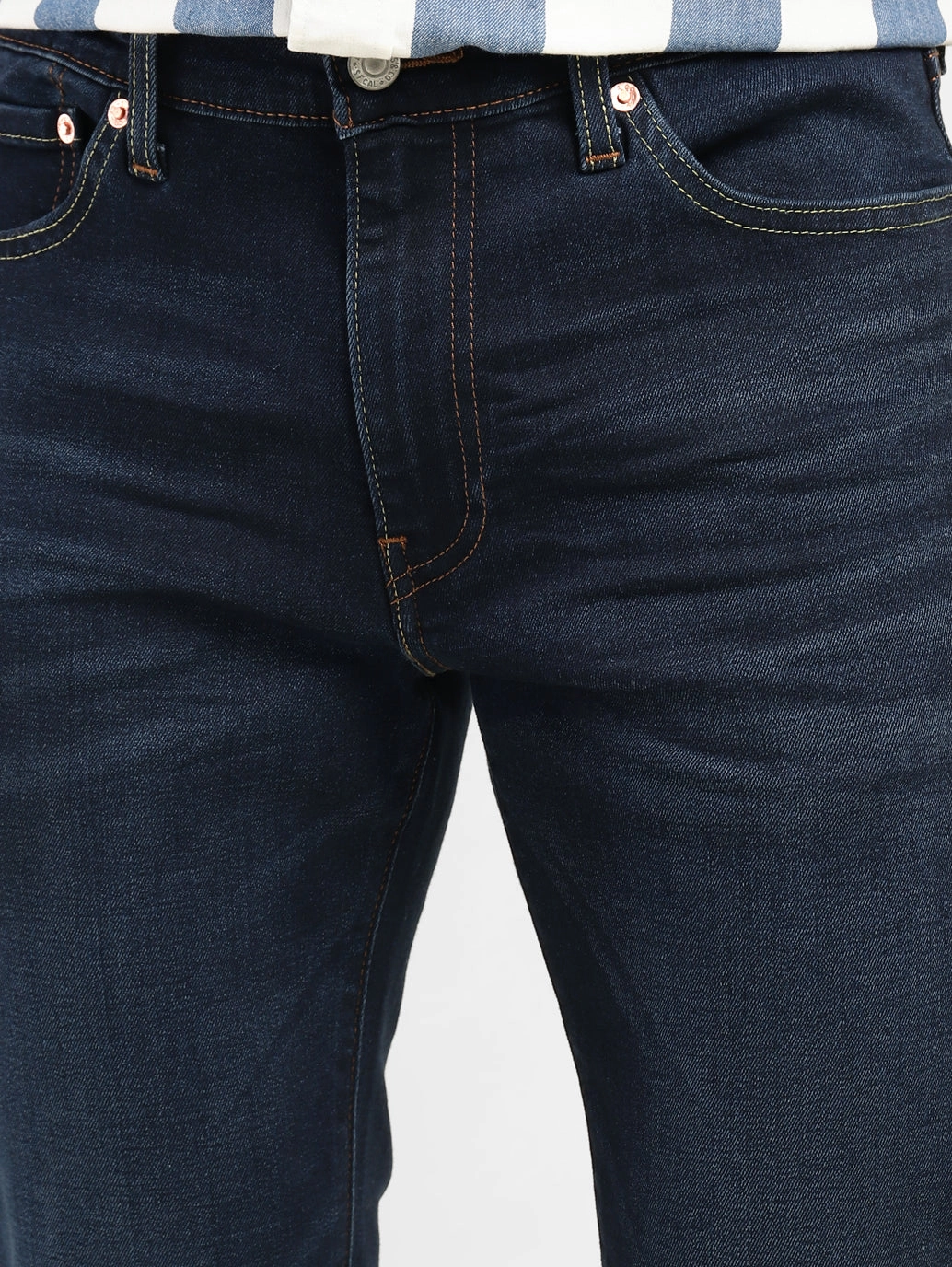 Men's 511 Blue Slim Fit Mid Rise Jeans