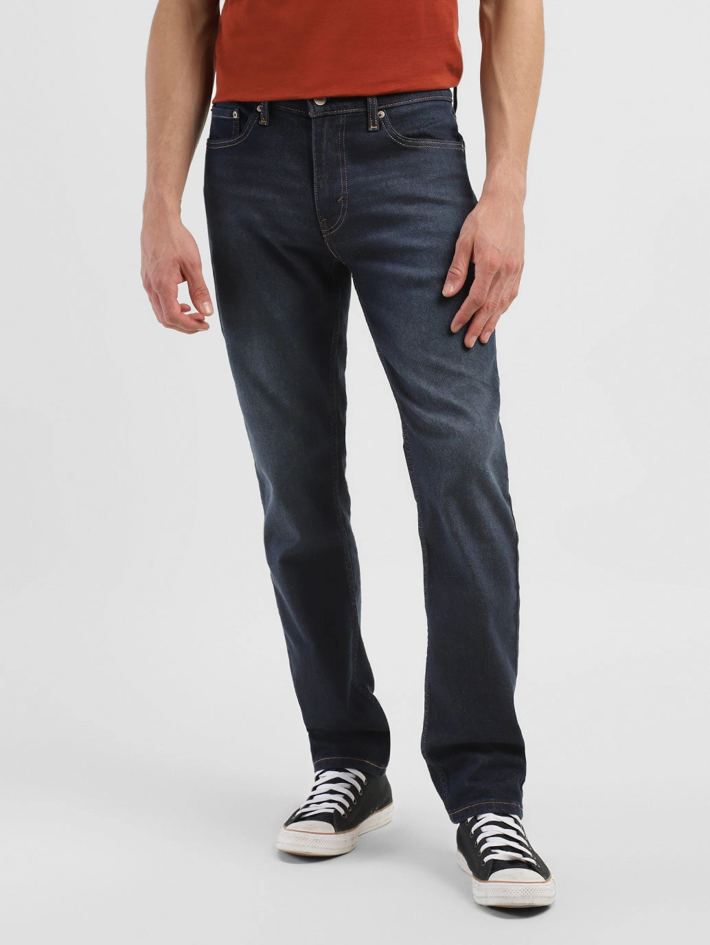 Herren 511 Blaue Slim Fit Jeans mit mittlerer Taillenhöhe