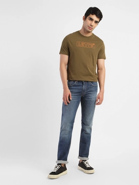 Men's 511 Blue Slim Fit Mid Rise Jeans