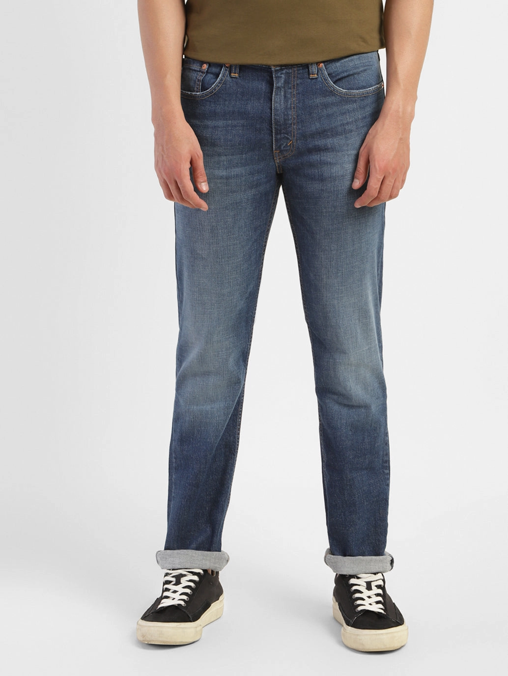 Men's 511 Blue Slim Fit Mid Rise Jeans