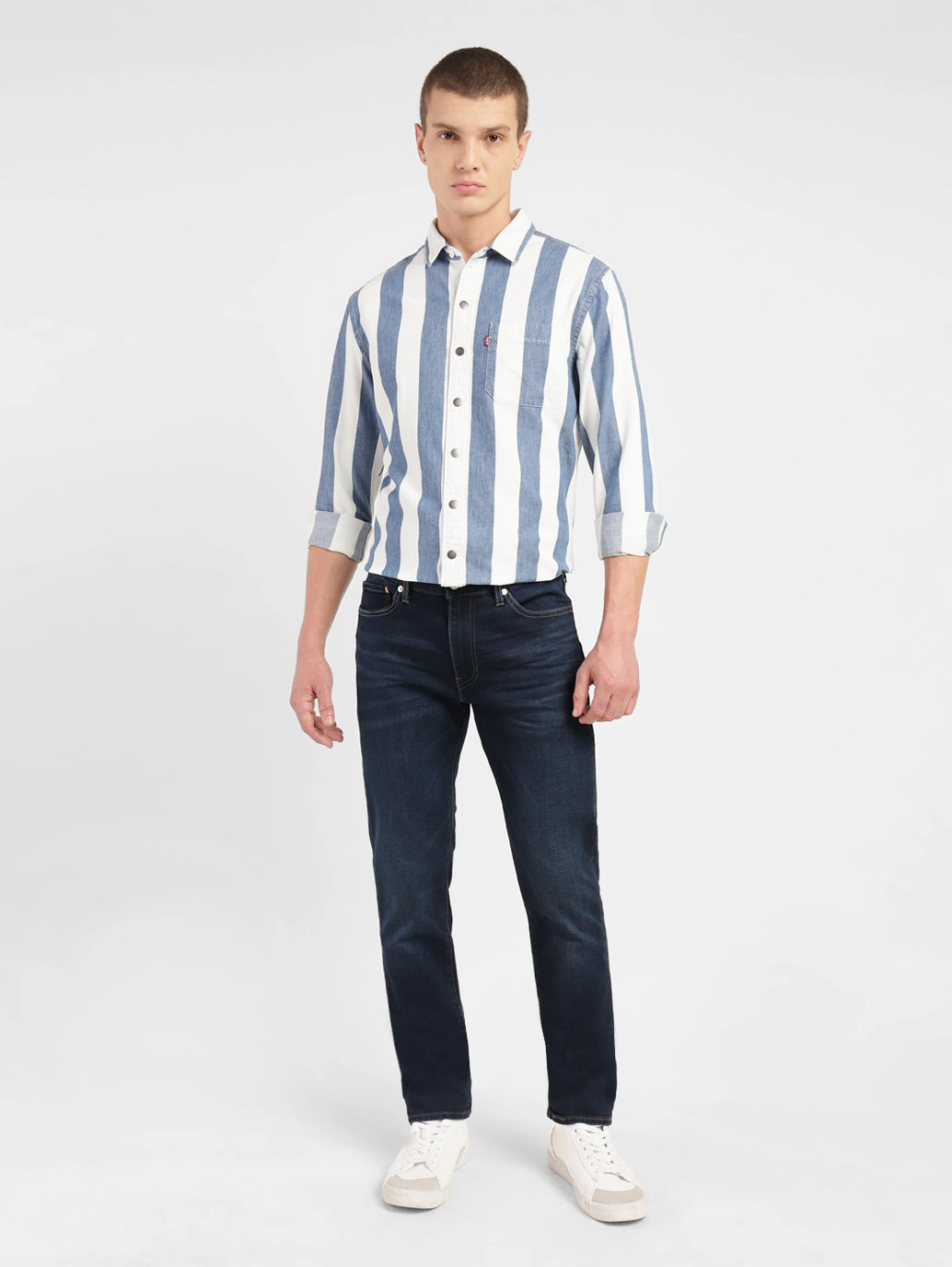 Men's 511 Blue Slim Fit Mid Rise Jeans