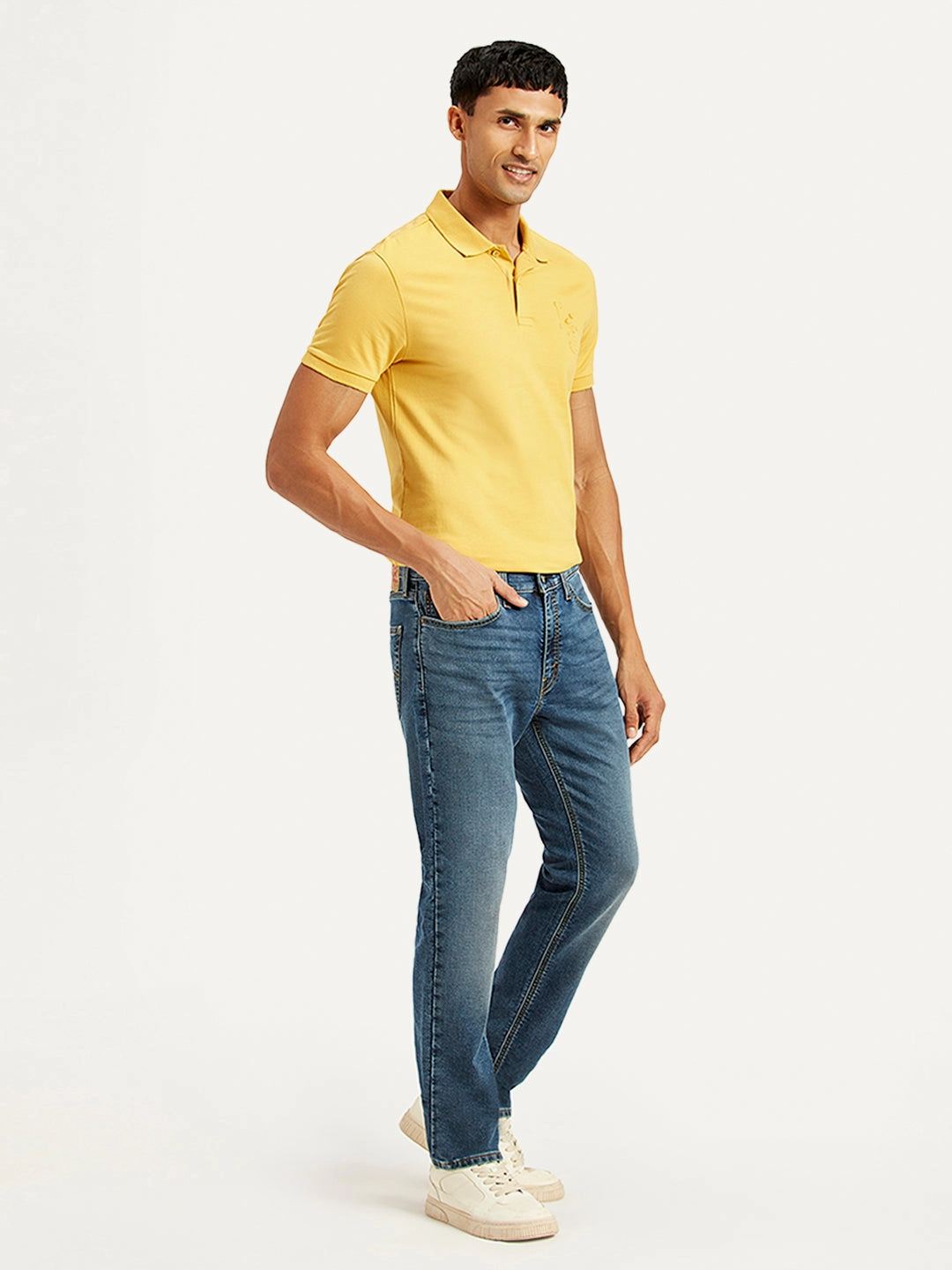Men's 511 Blue Slim Fit Mid Rise Jeans