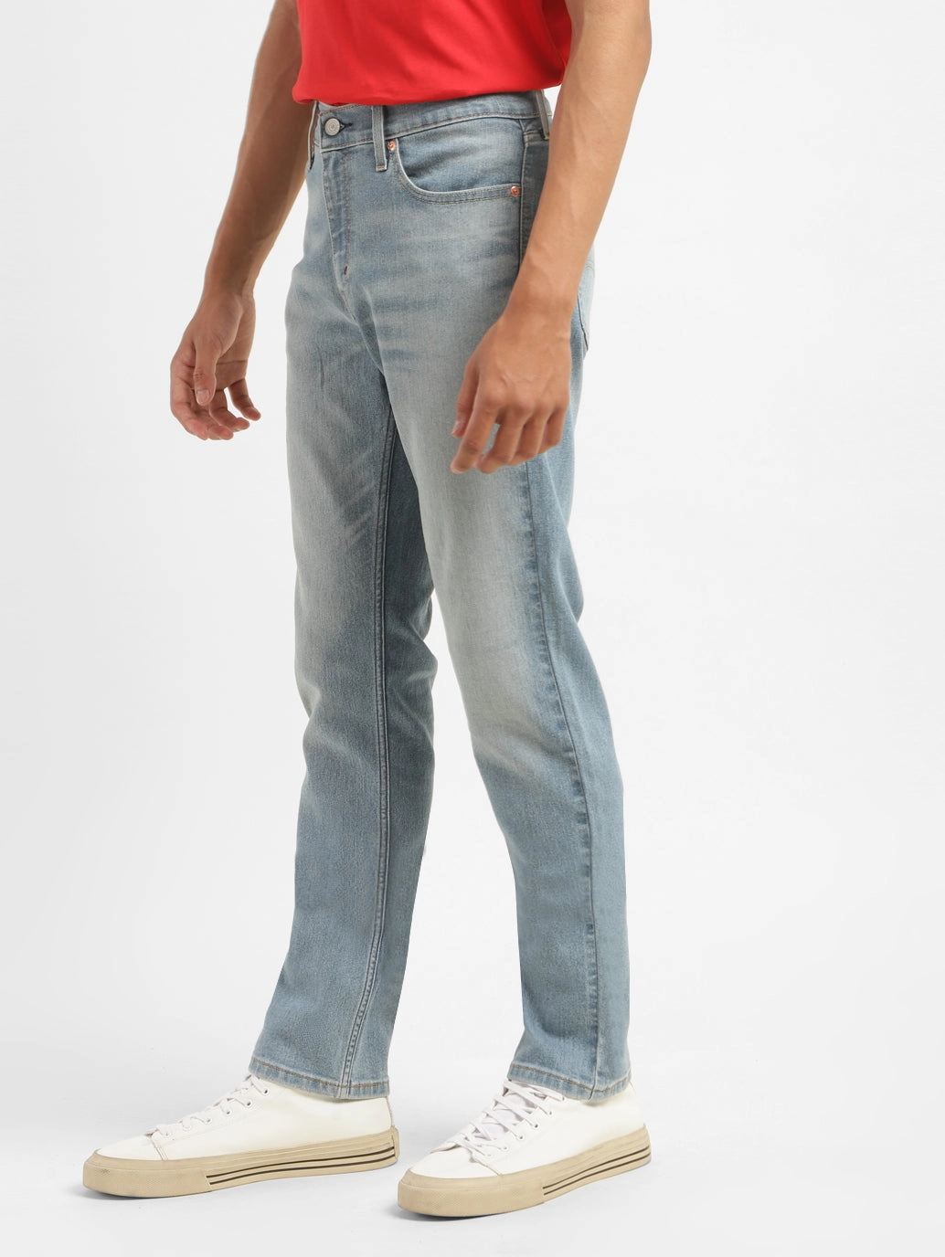 Herren 511 Blaue Slim Fit Jeans mit mittlerer Taillenhöhe