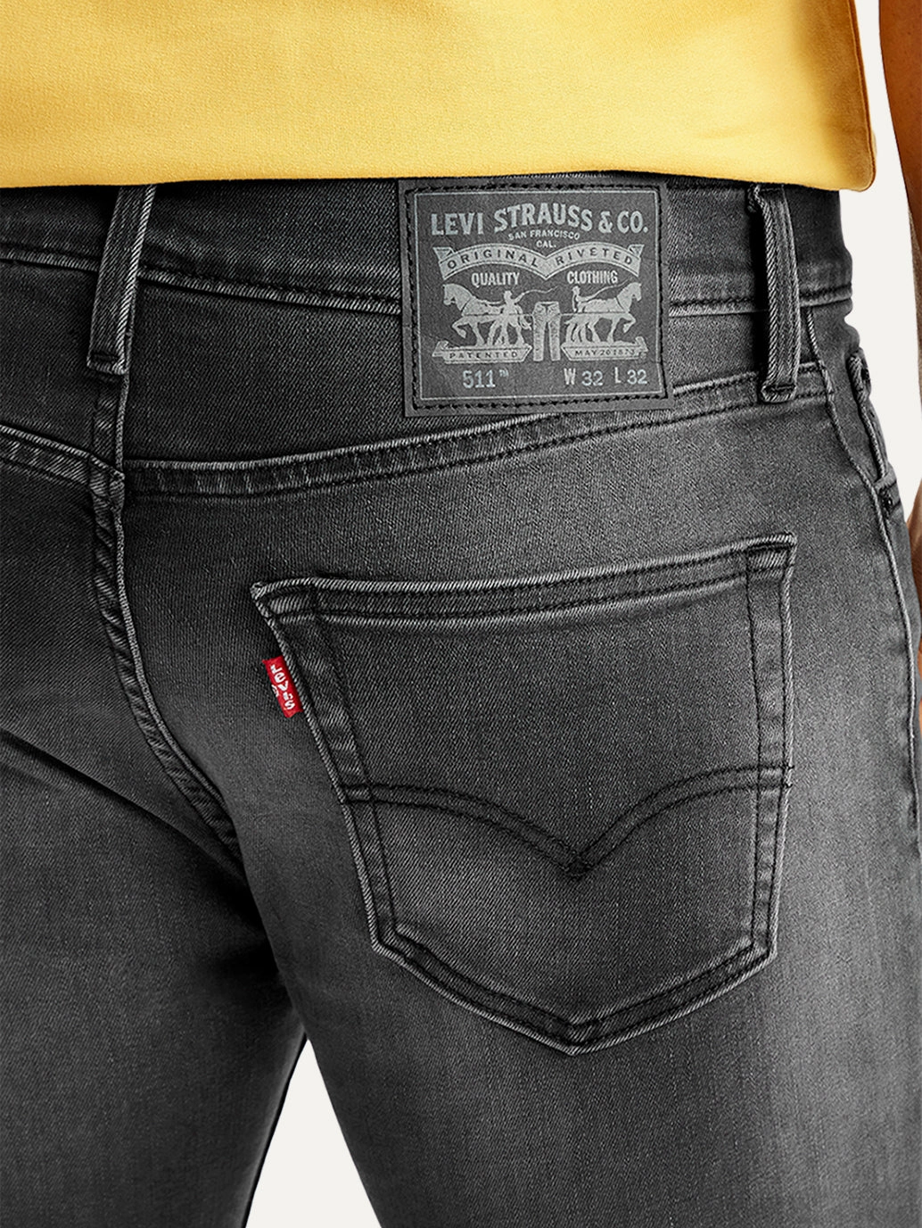 Herren 511 Schiefergrau Slim Fit Mid Rise Jeans