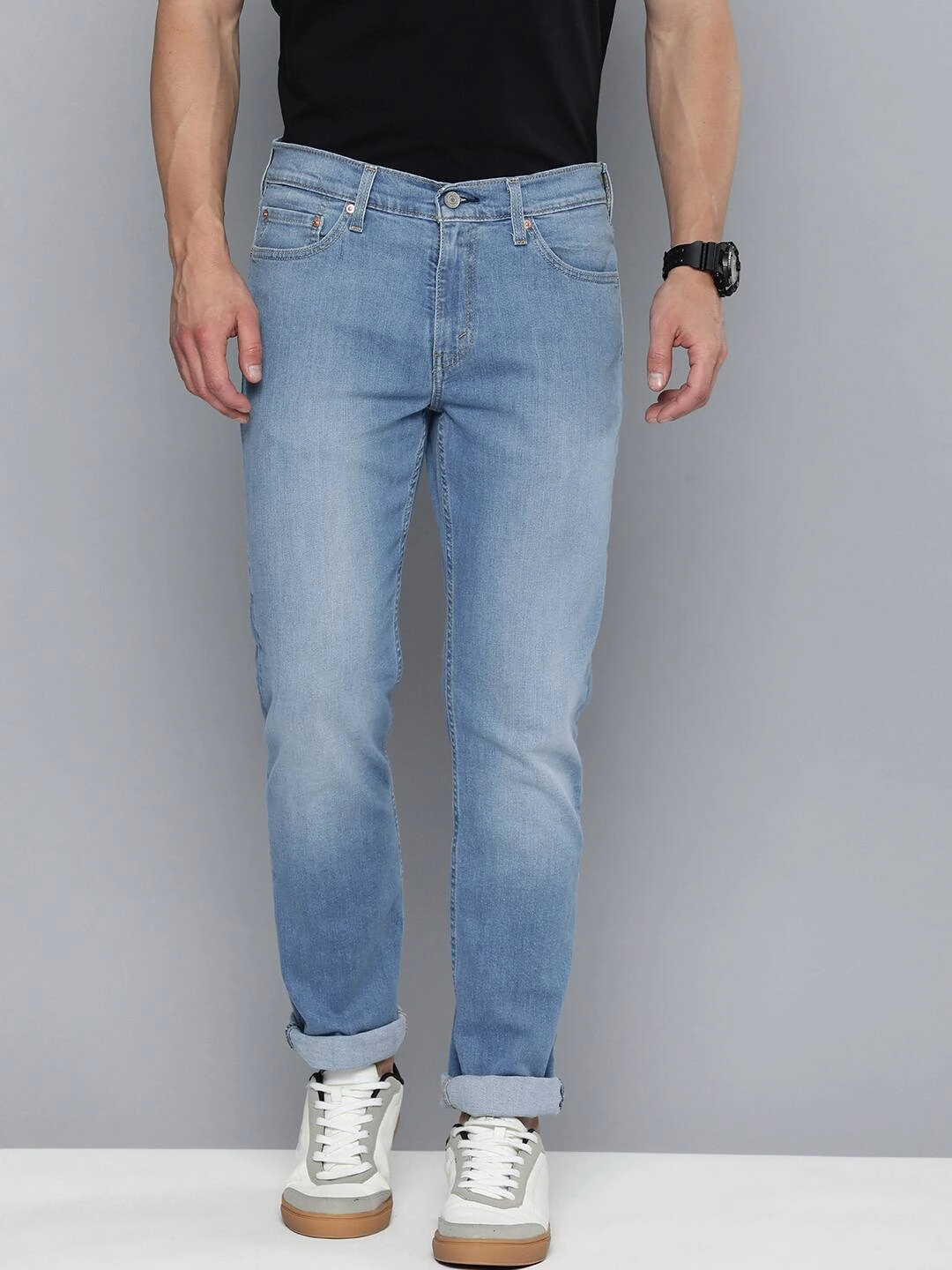 Men's 511 Light Blue Slim Fit Mid Rise Jeans