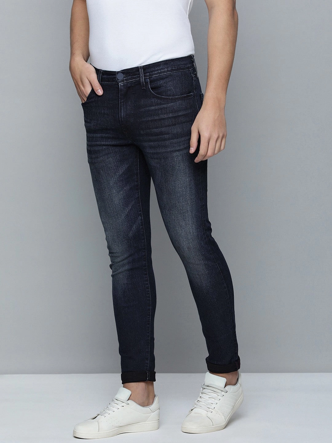 Men's 512 Blue Slim Tapered Fit Mid Rise Jeans