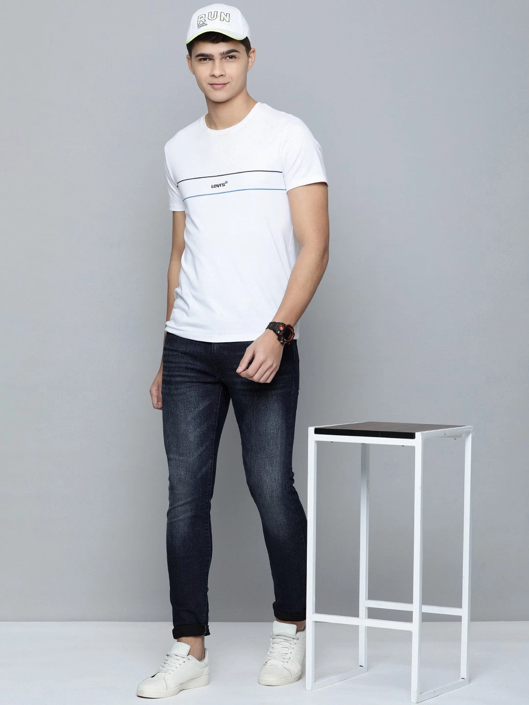 Men's 512 Blue Slim Tapered Fit Mid Rise Jeans
